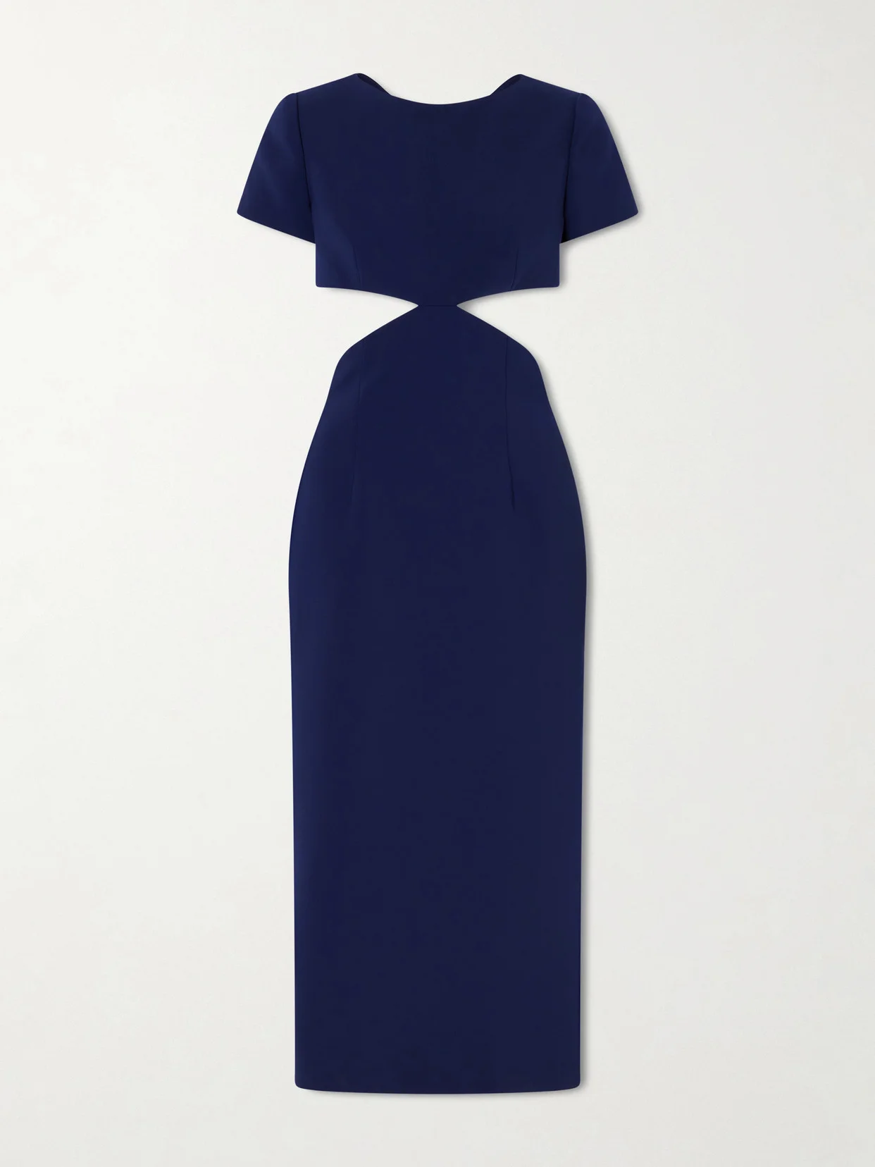 Bow-embellished Cut-out Crepe Midi Dress - 1