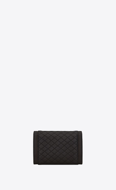 SAINT LAURENT gaby small envelope wallet in quilted lambskin outlook