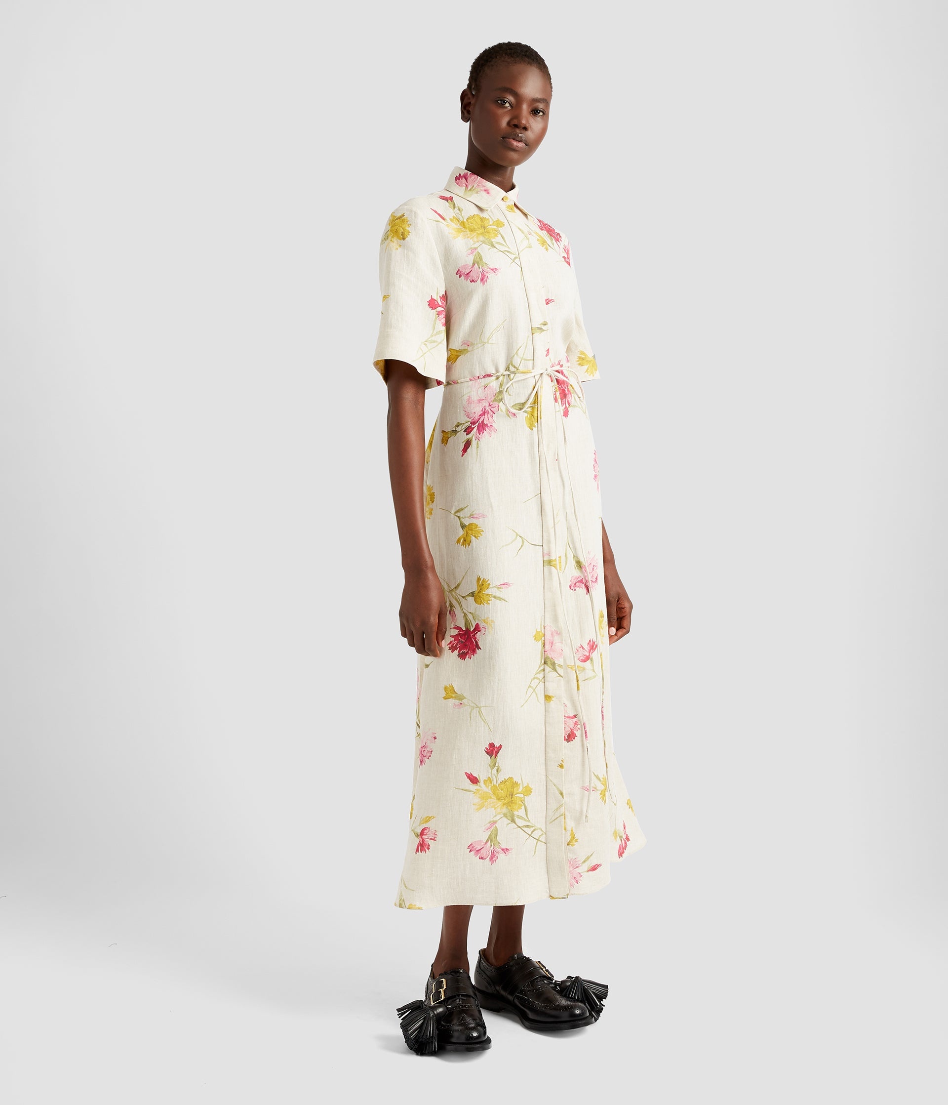 SHORT SLEEVE SHIRT DRESS - 4
