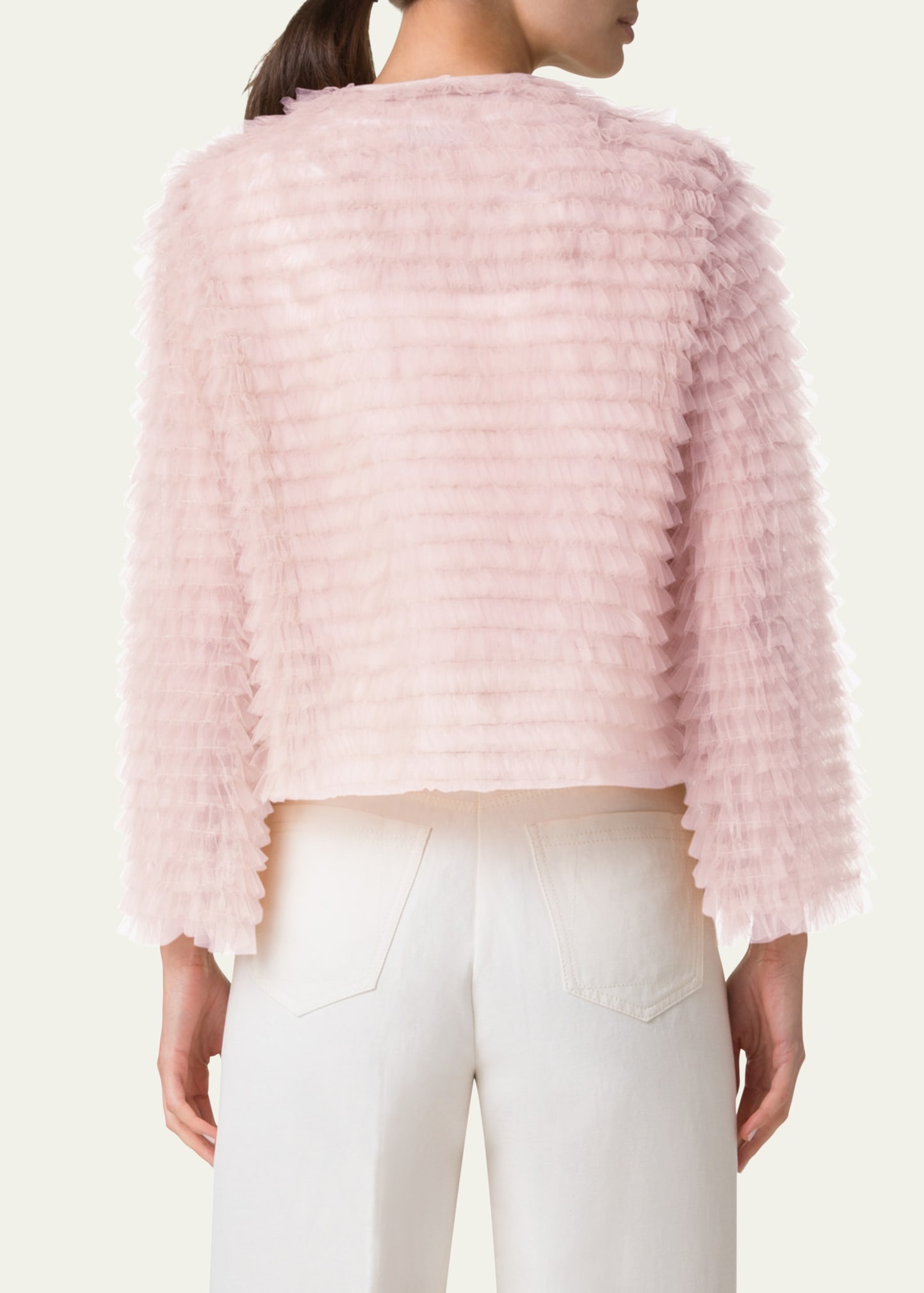 Alida Ruffle Tulle Jacket - 3