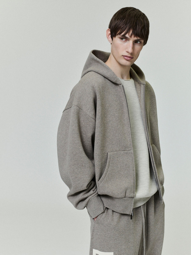 ESSENTIALS Classic Fleece Zip-Up Hoodie outlook