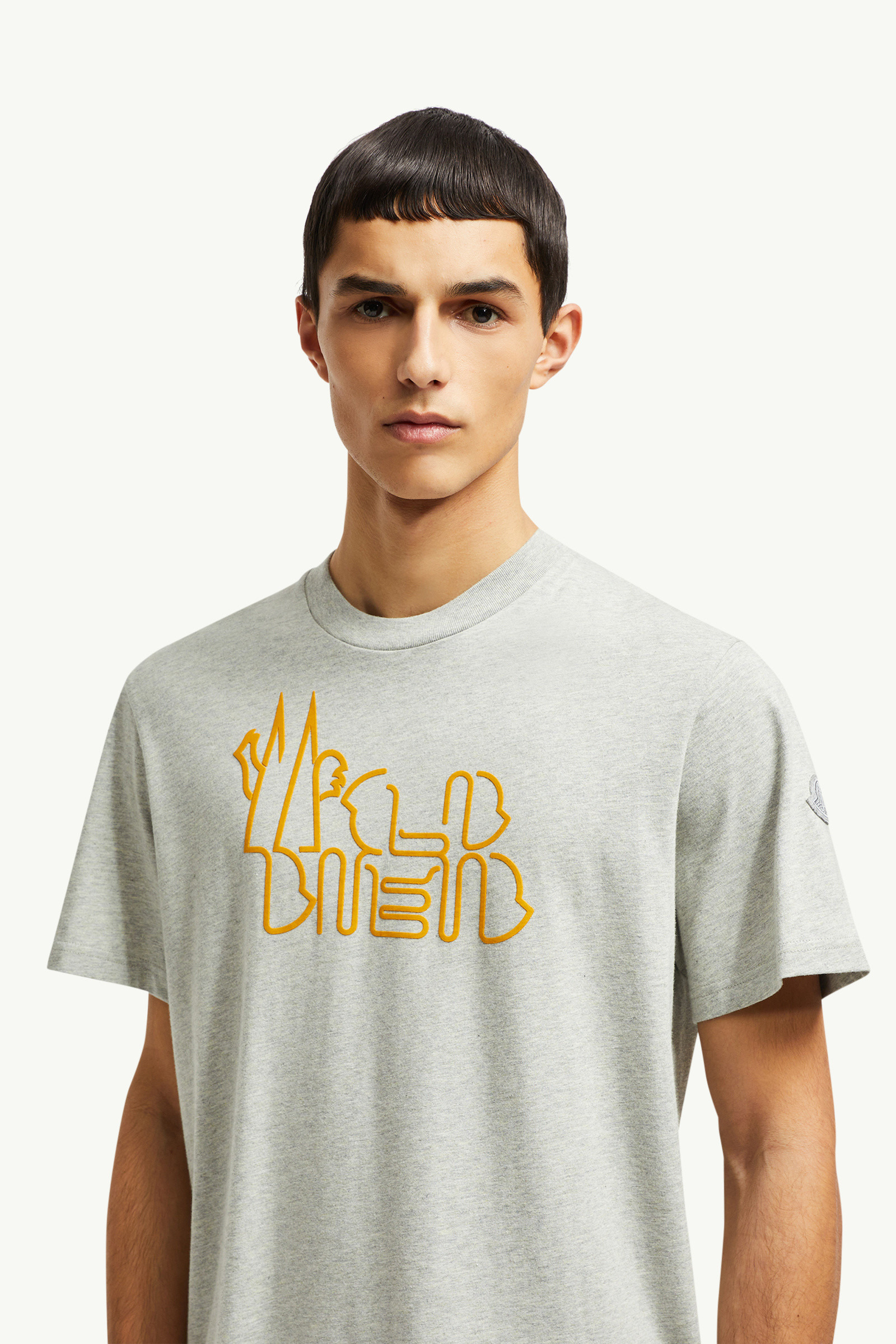 Curved Logo Cotton T-Shirt - 4