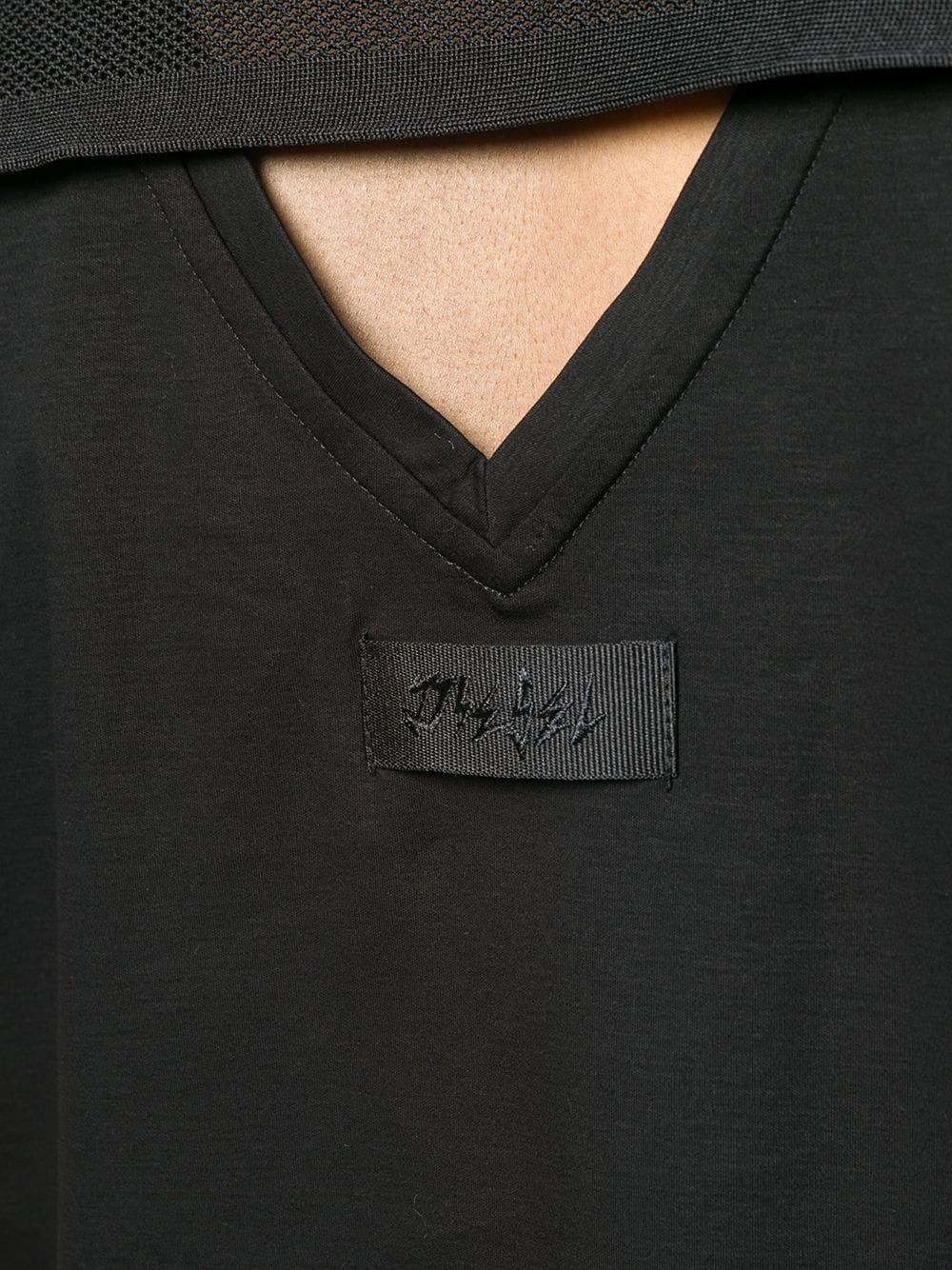 tape detail T-shirt - 5