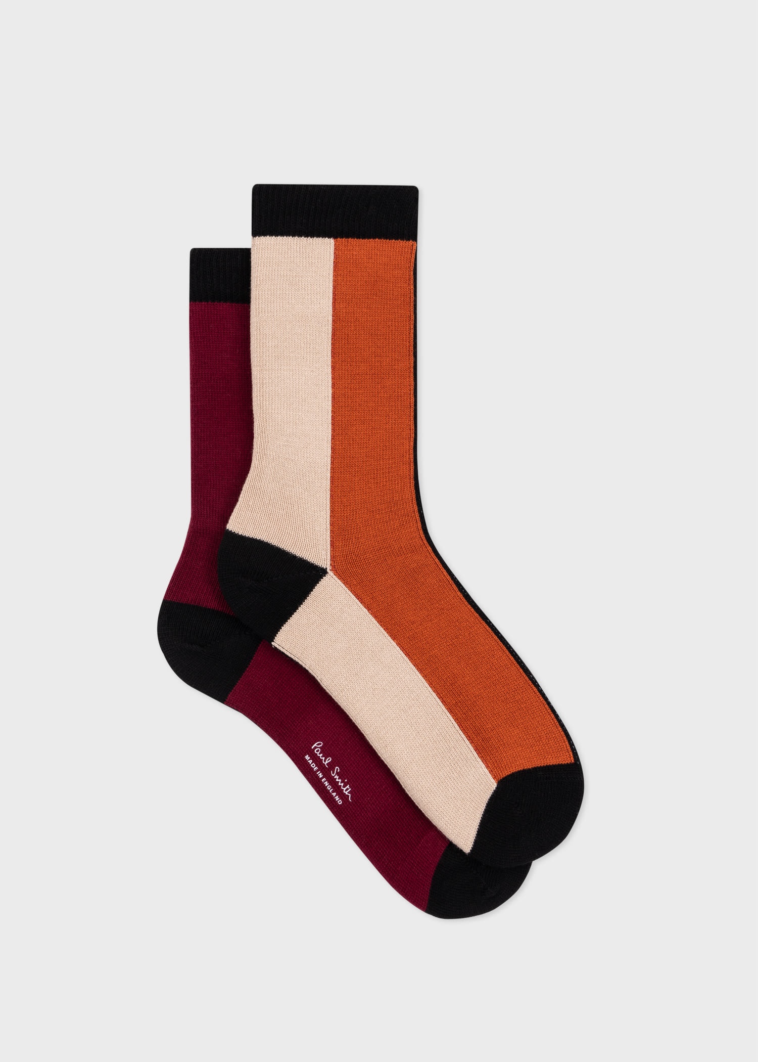 Vertical Block Stripe Socks - 1