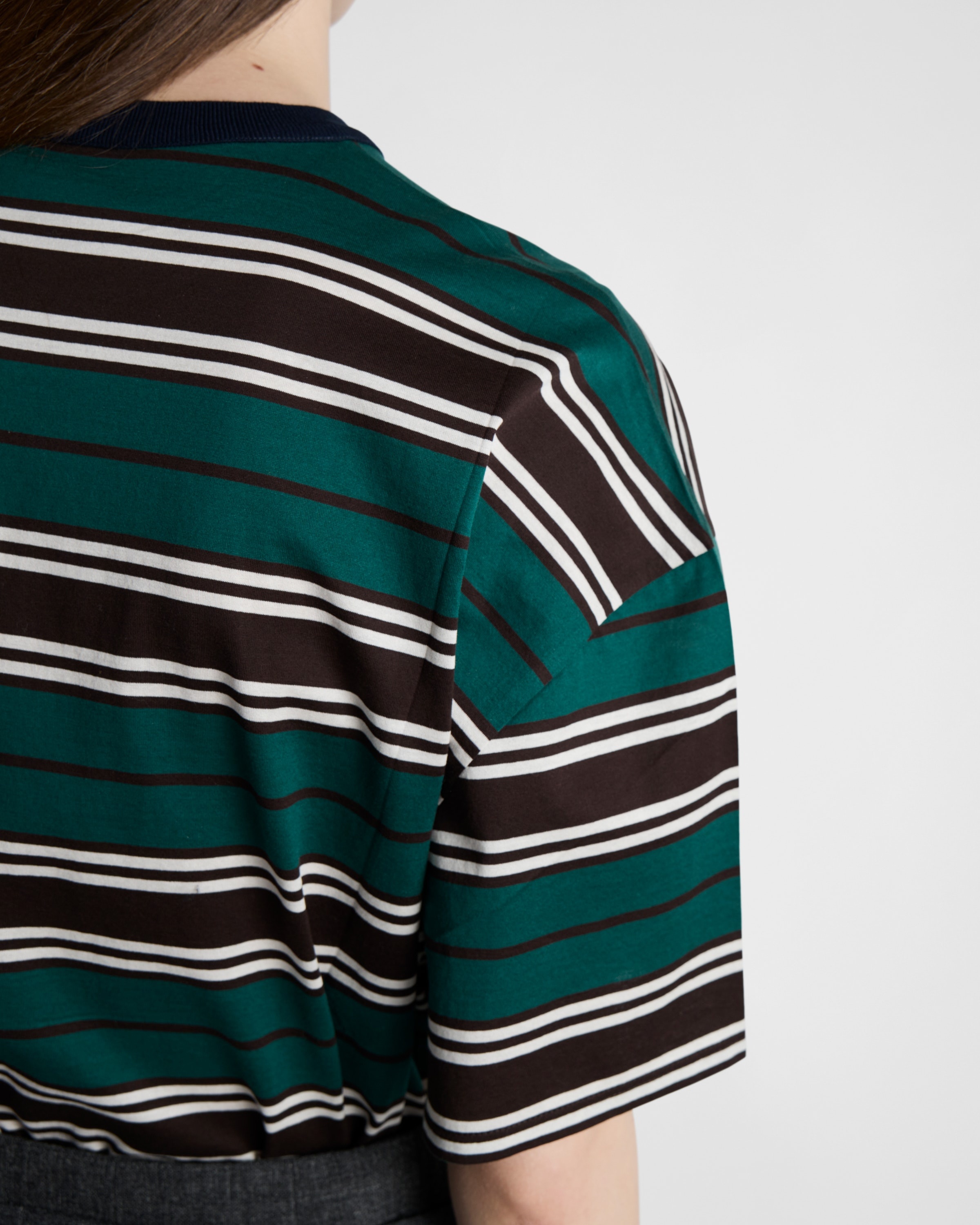 Striped lisle cotton T-shirt - 3