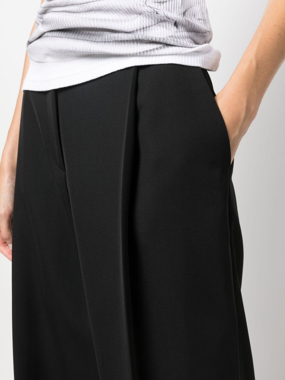 pleated cotton trousers - 9