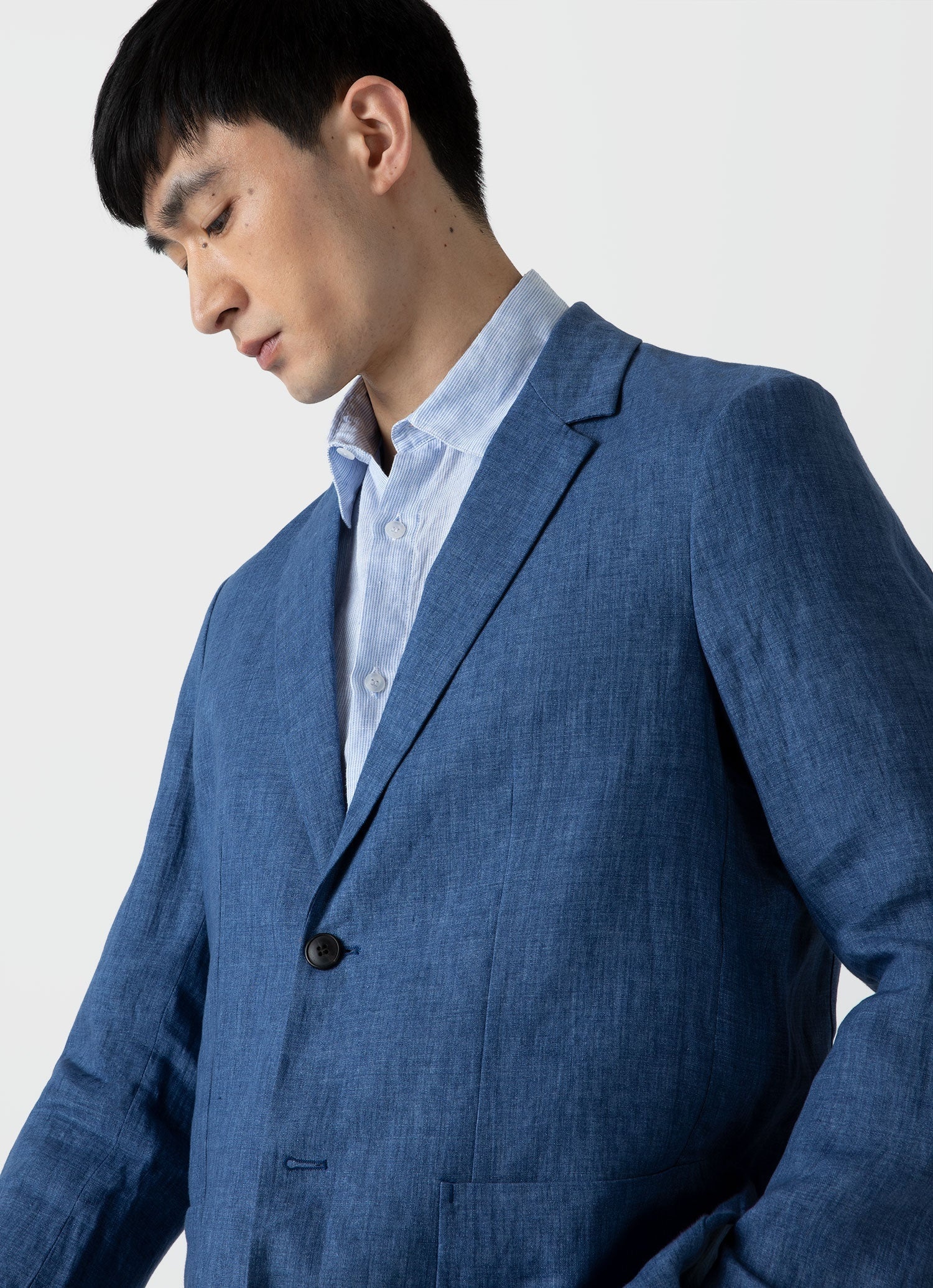 Linen Unstructured Blazer - 5