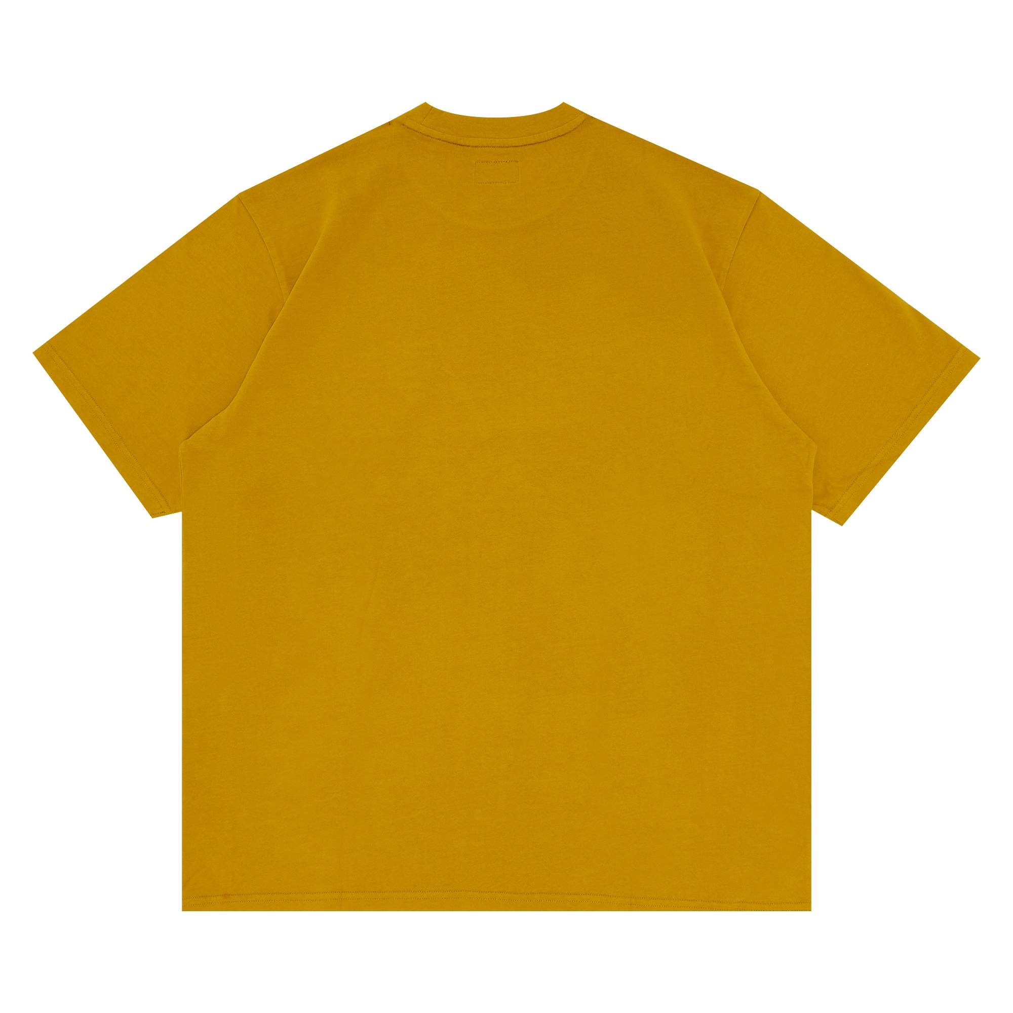 Supreme Shadow Script Short-Sleeve Top 'Dusty Yellow' - 2