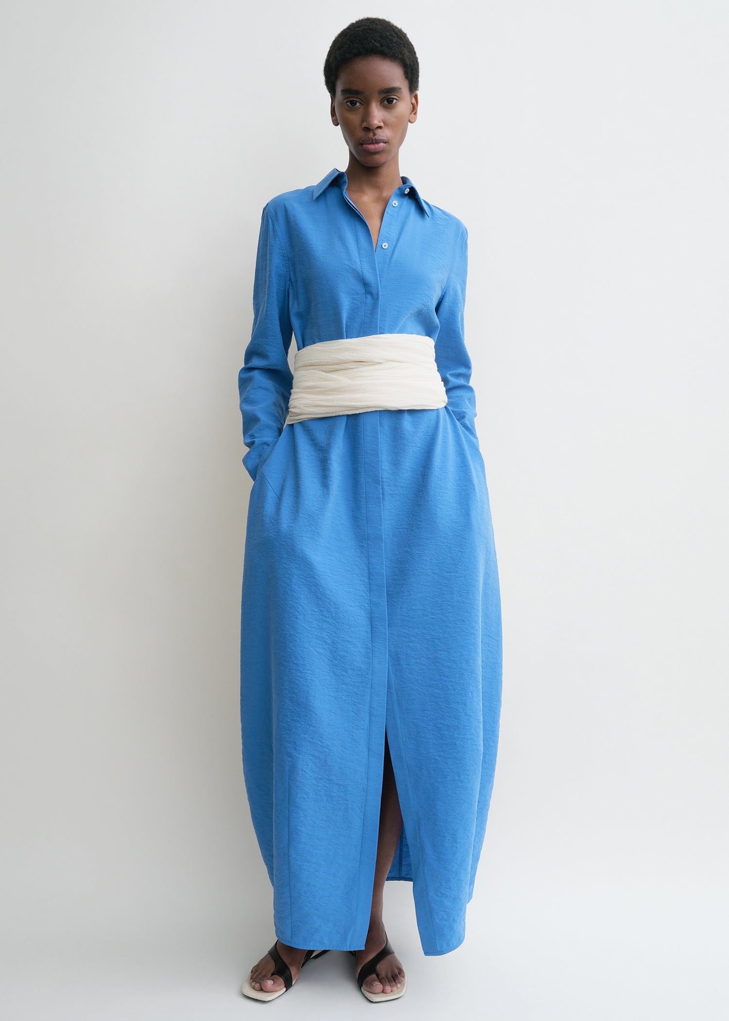 Parachute shirtdress cobalt - 2