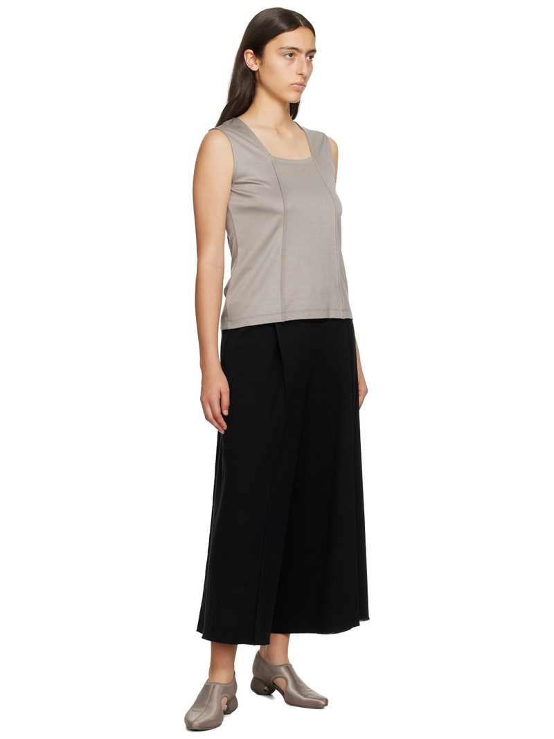 ISSEY MIYAKE Gray Tucked Square Tank Top outlook