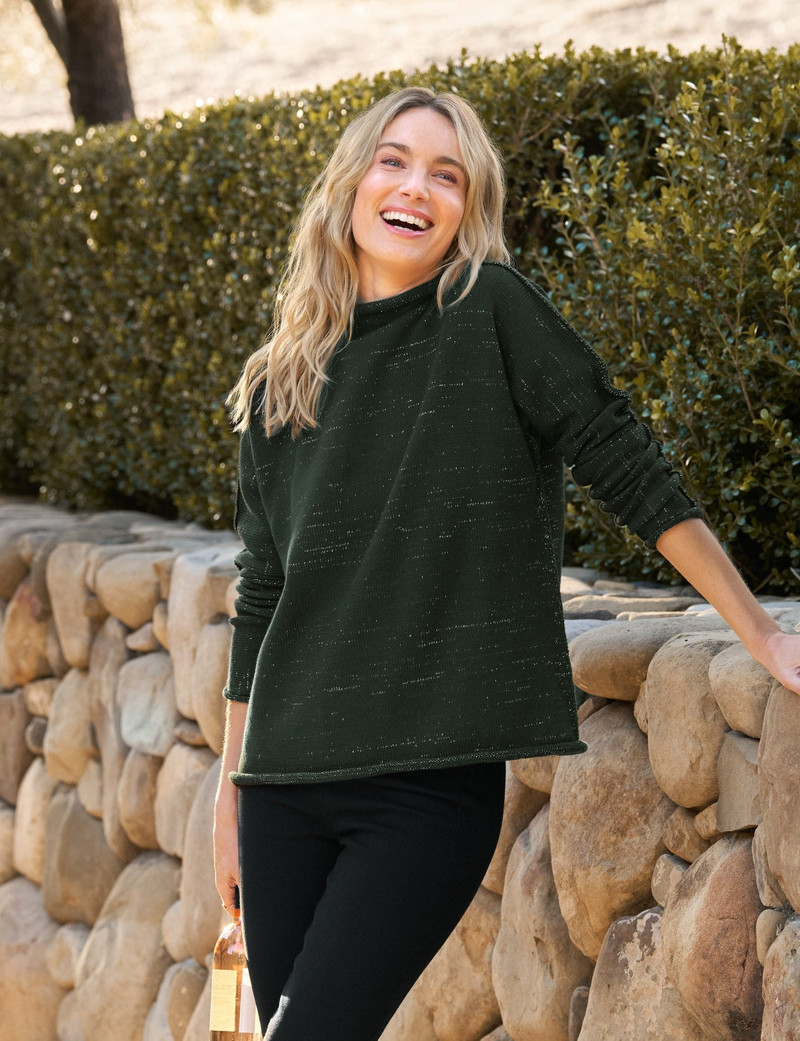 Rolled Funnel Neck Sweater 1