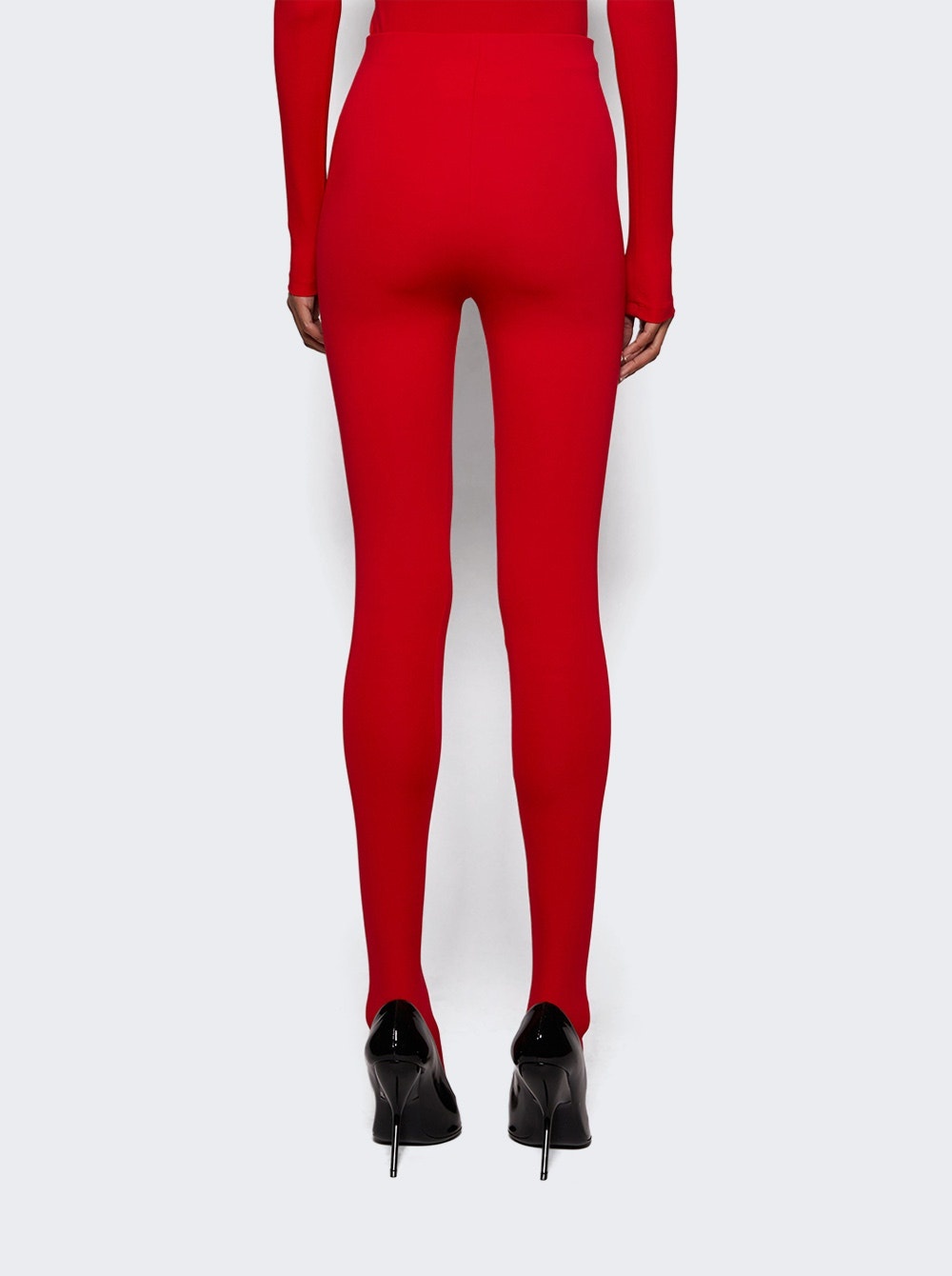 Opaque Heavyweight Tights Red - 5