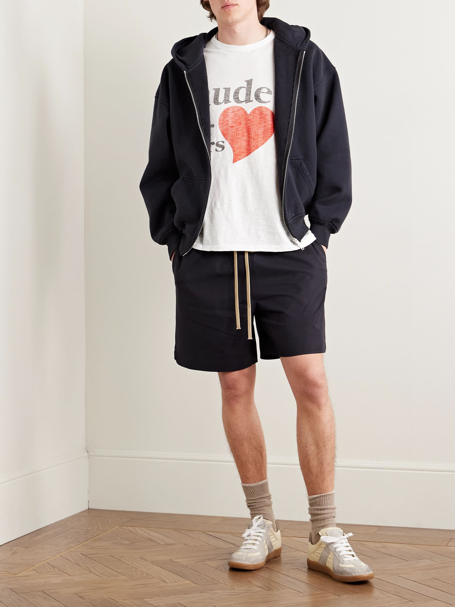 Lovers Club Logo-Print Slub Cotton-Jersey T-Shirt White - 2