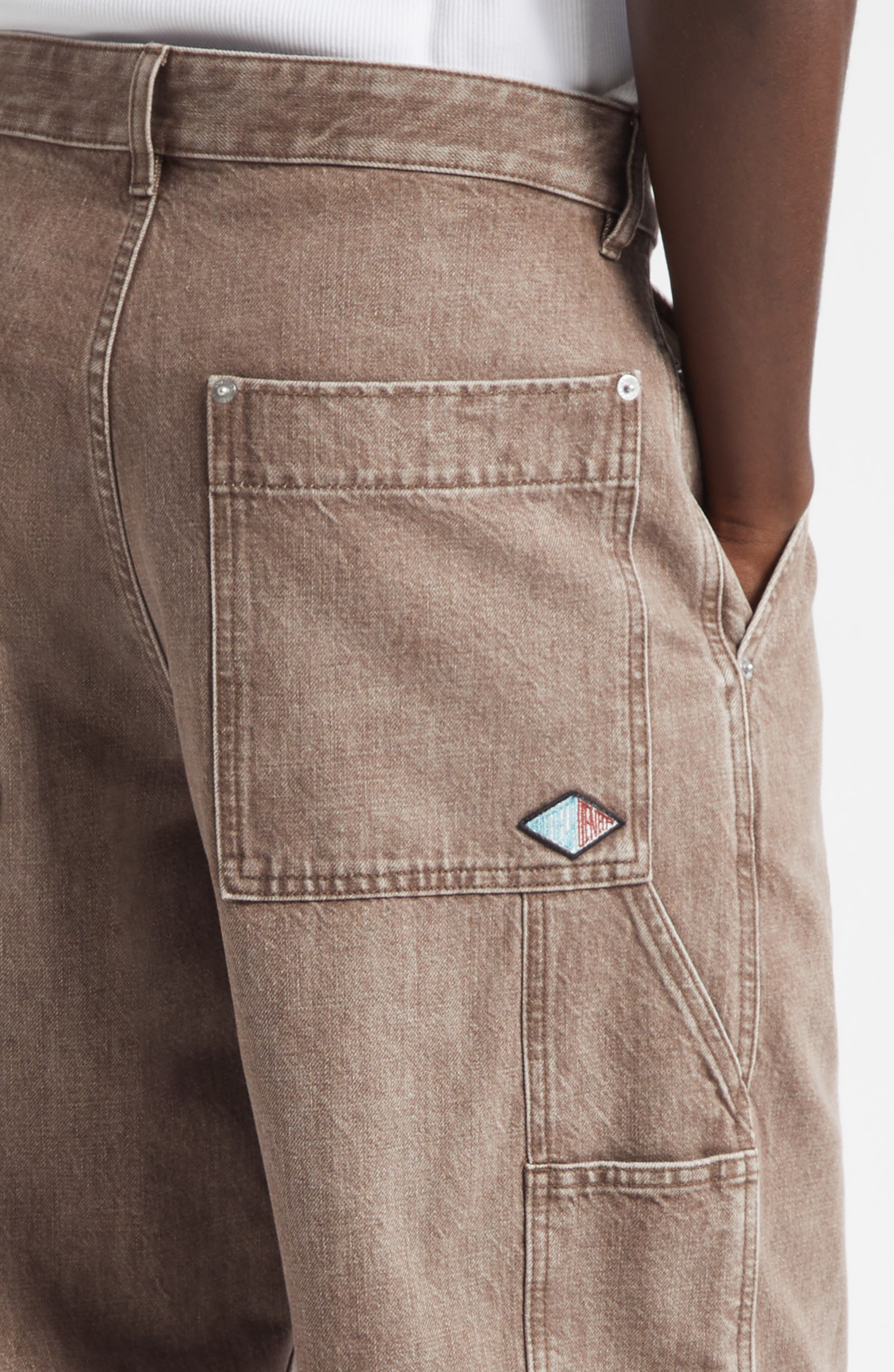Bottega Veneta Denim Carpenter Jeans in 2082 Brown at Nordstrom - 5
