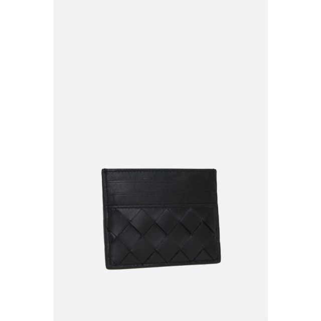 Black woven card case - 2