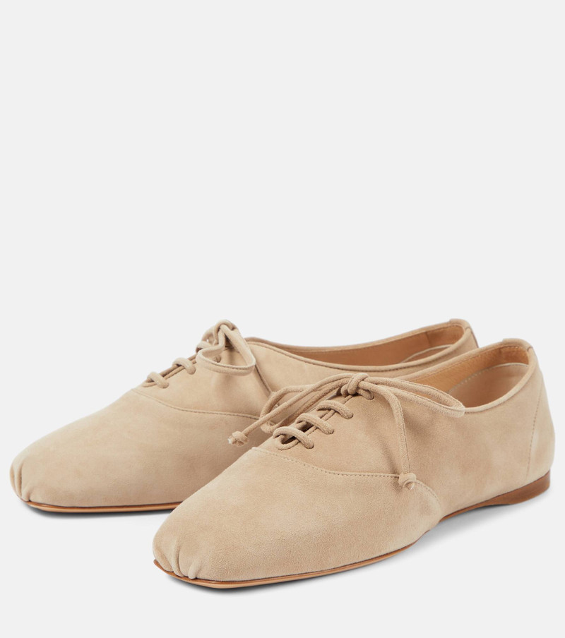 Maya leather lace-up flats 5