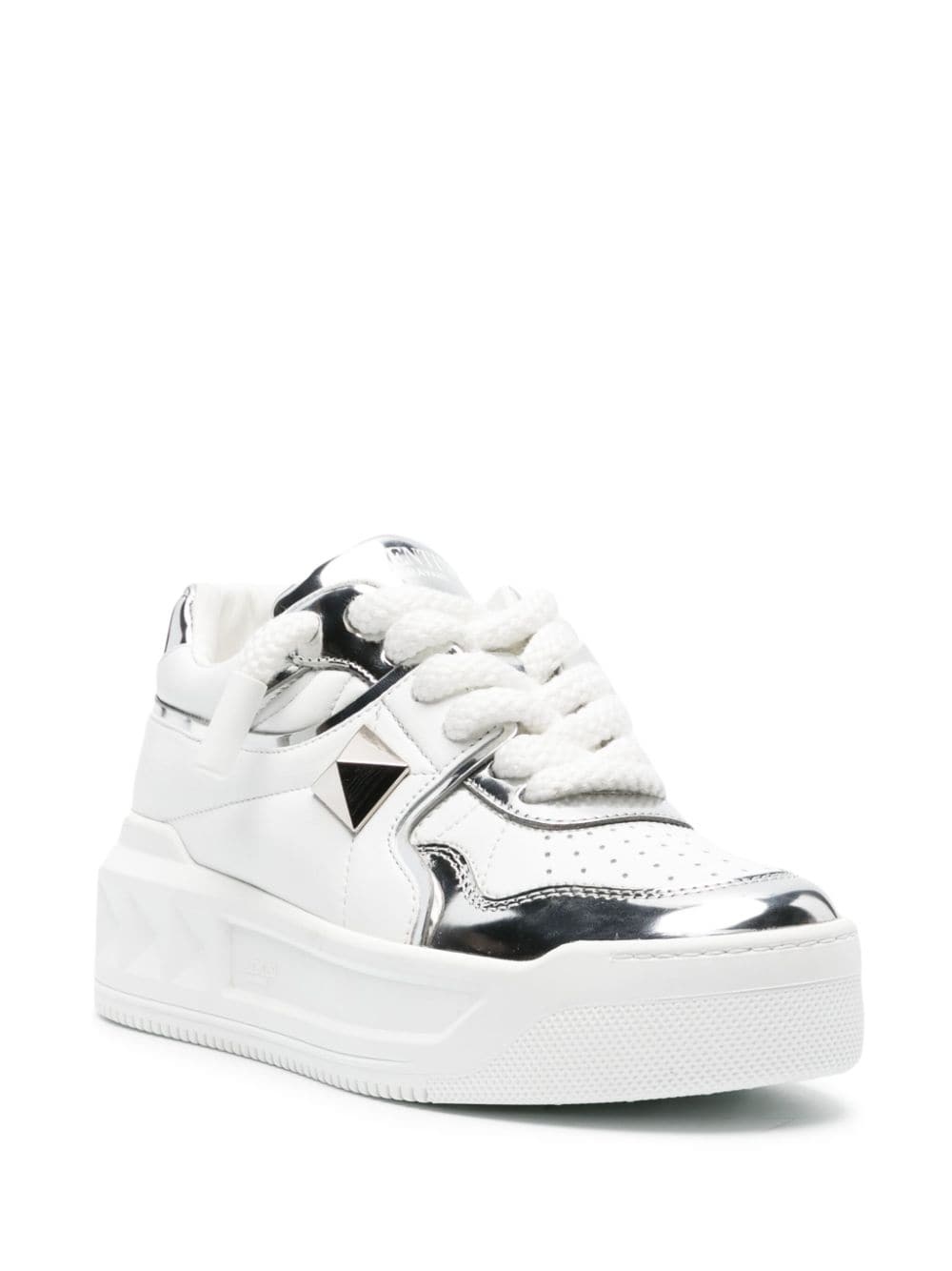 One Stud leather chunky sneakers - 2