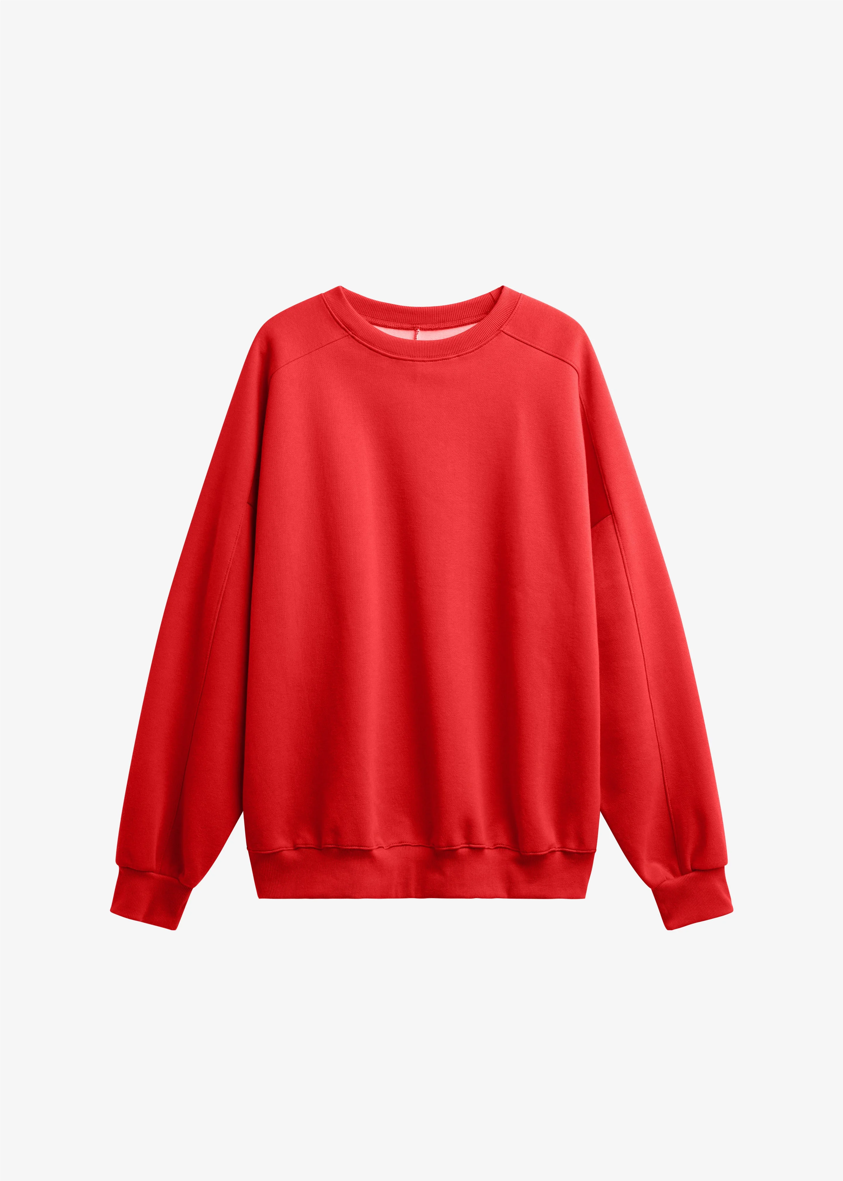 Lonay Balloon Sleeve Sweatshirt - Red - 1