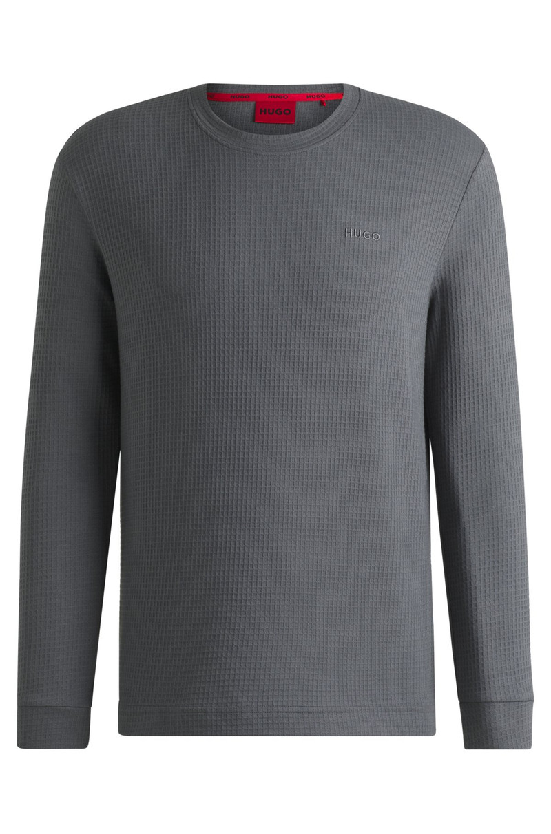 COTTON PAJAMA TOP WITH EMBROIDERED LOGO 1