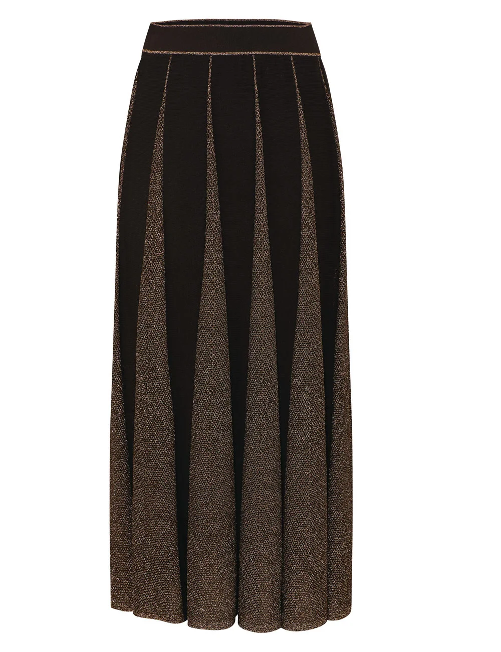 VALIANT METALLIC MIDI SKIRT - 1