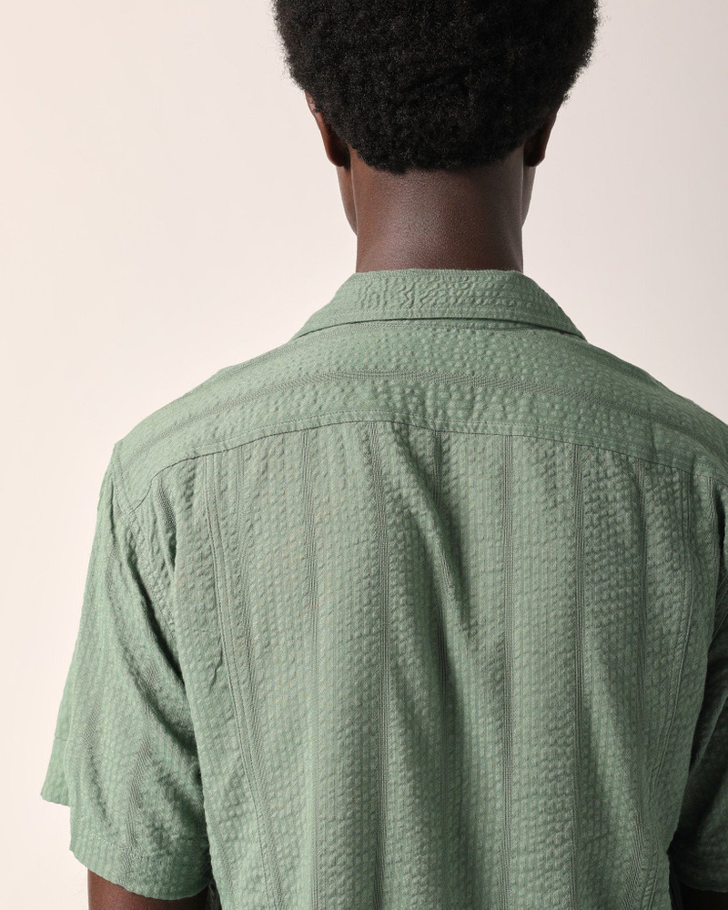 STRIPED SEERSUCKER SS - GREEN 4