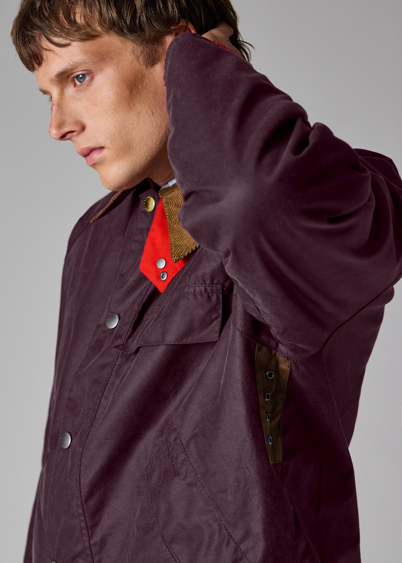 Paul Smith loves Barbour - Grape Transport Wax Jacket 9
