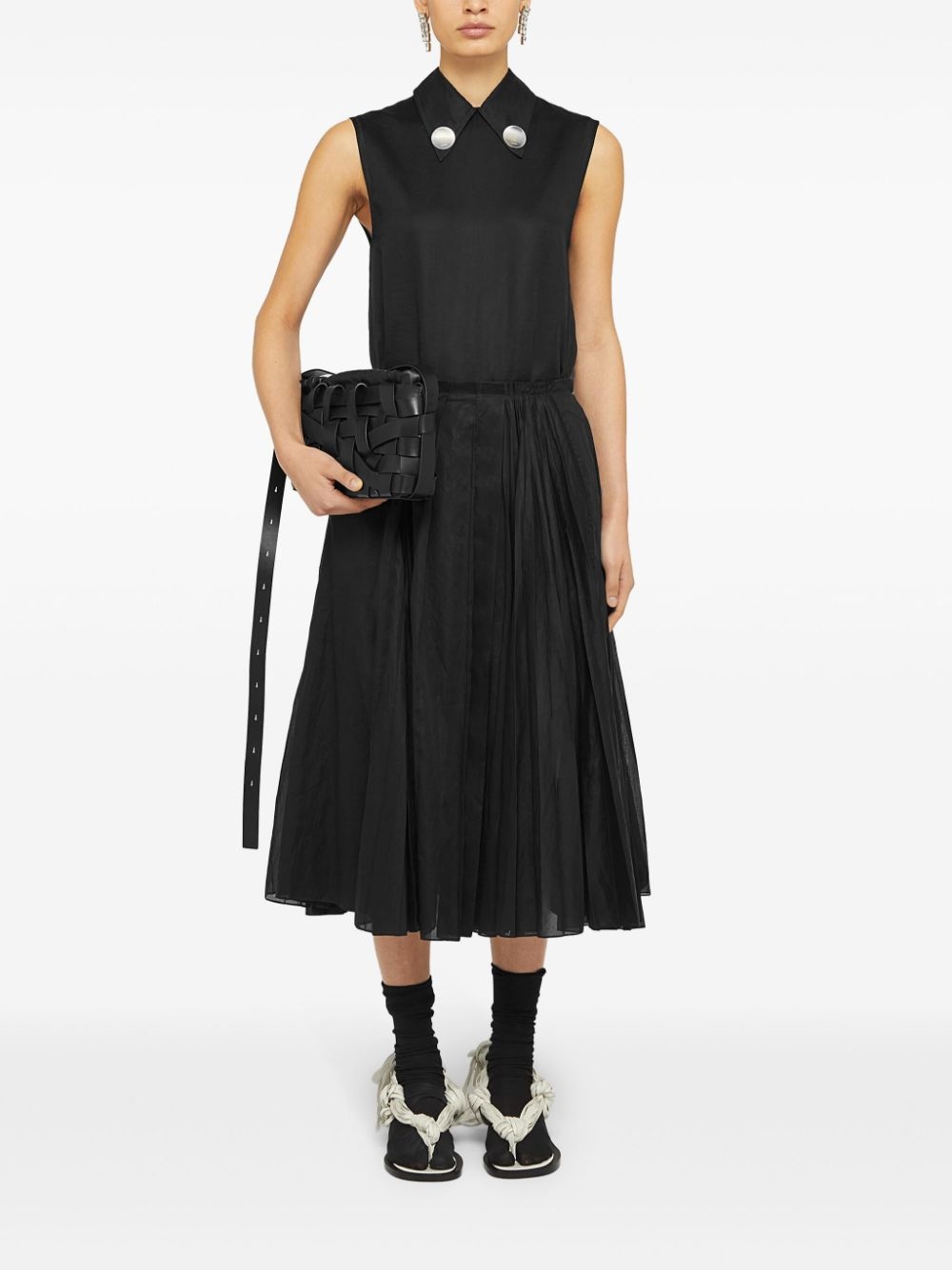 A-line pleated skirt - 2