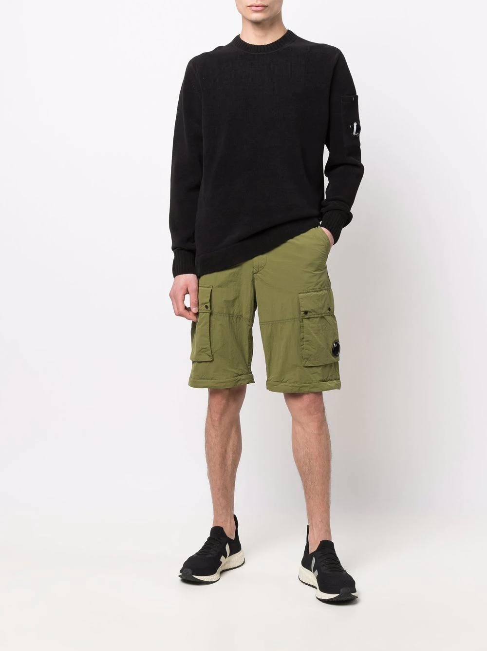 adjustable-length cargo trousers - 6