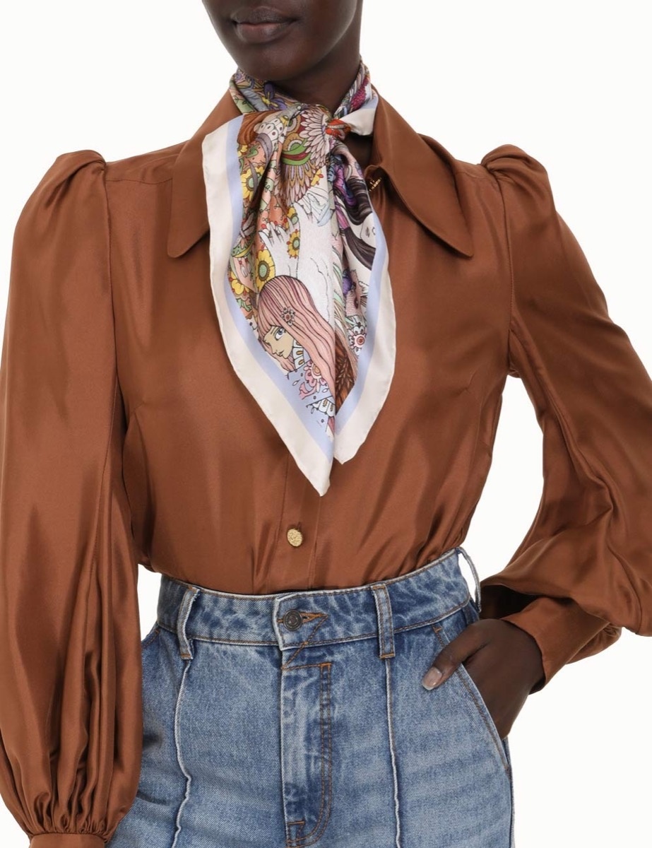 SILK SQUARE SCARF - 2