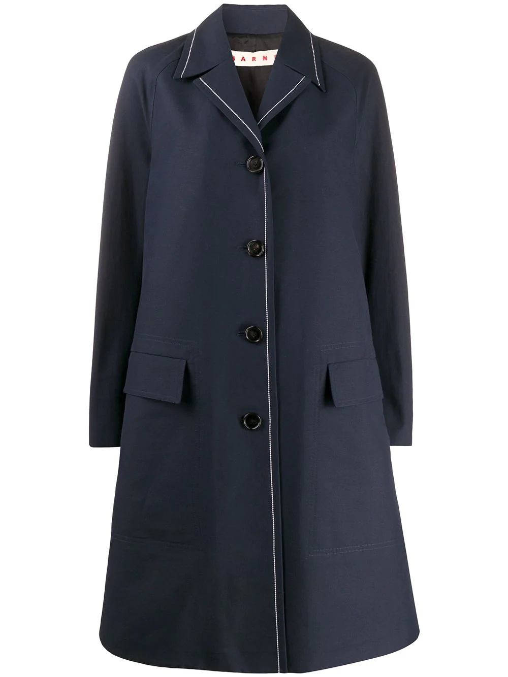 button-front coat - 1