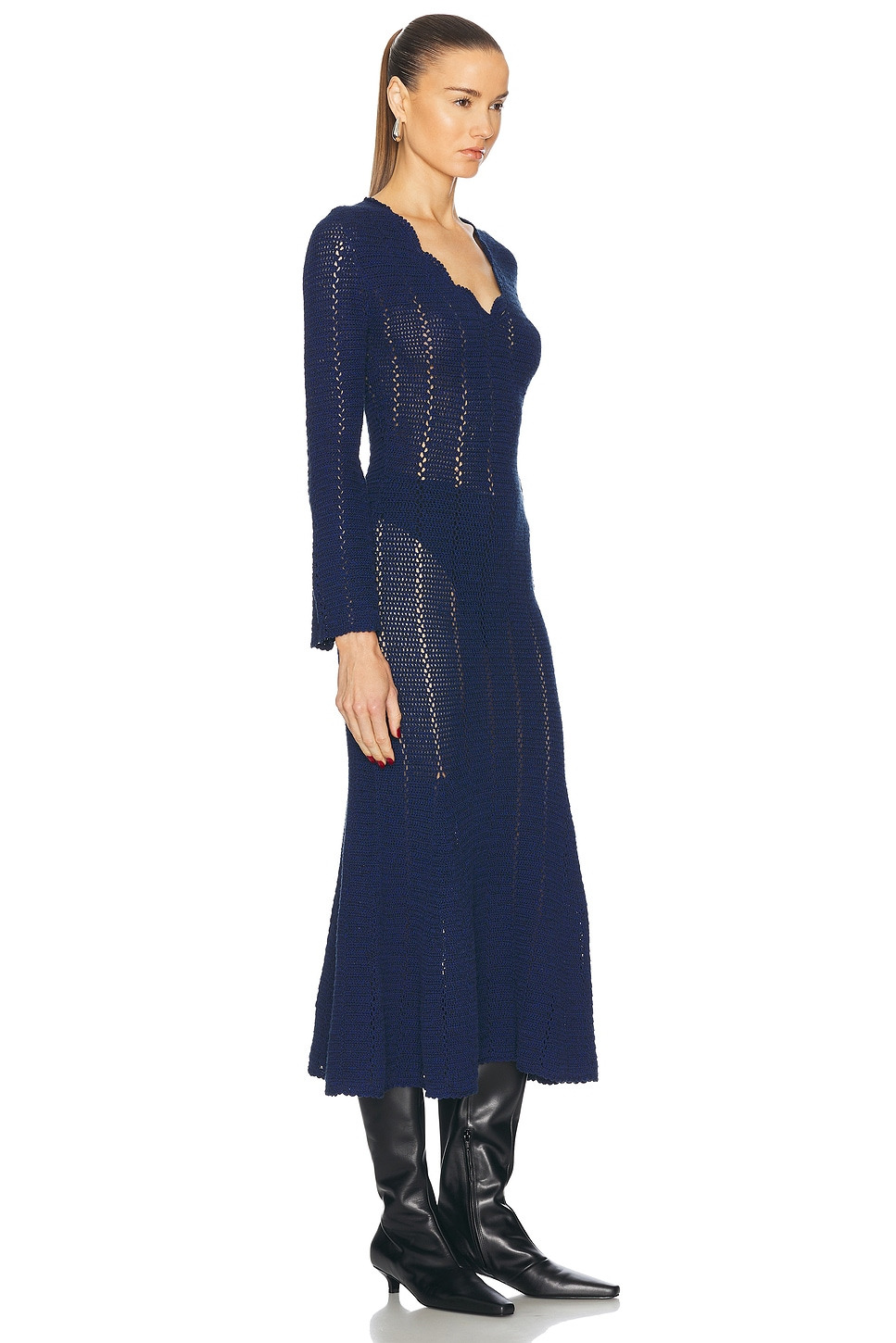 Nani V Neck Midi Dress - 2