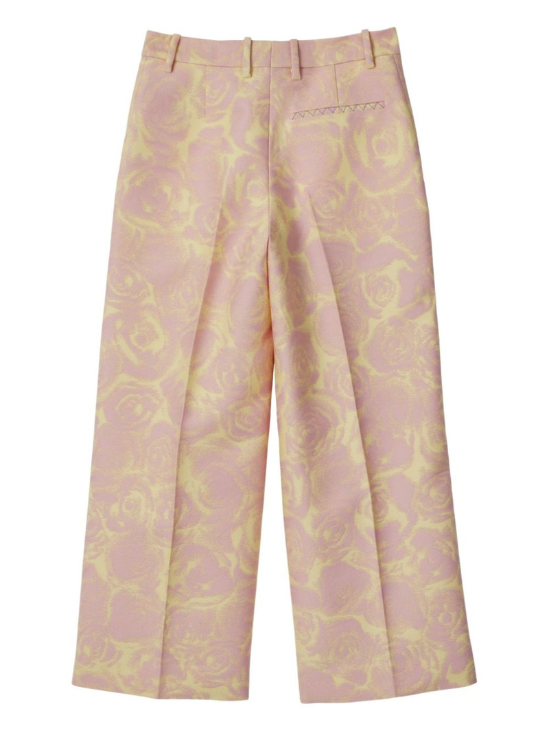 Burberry floral-print trousers outlook
