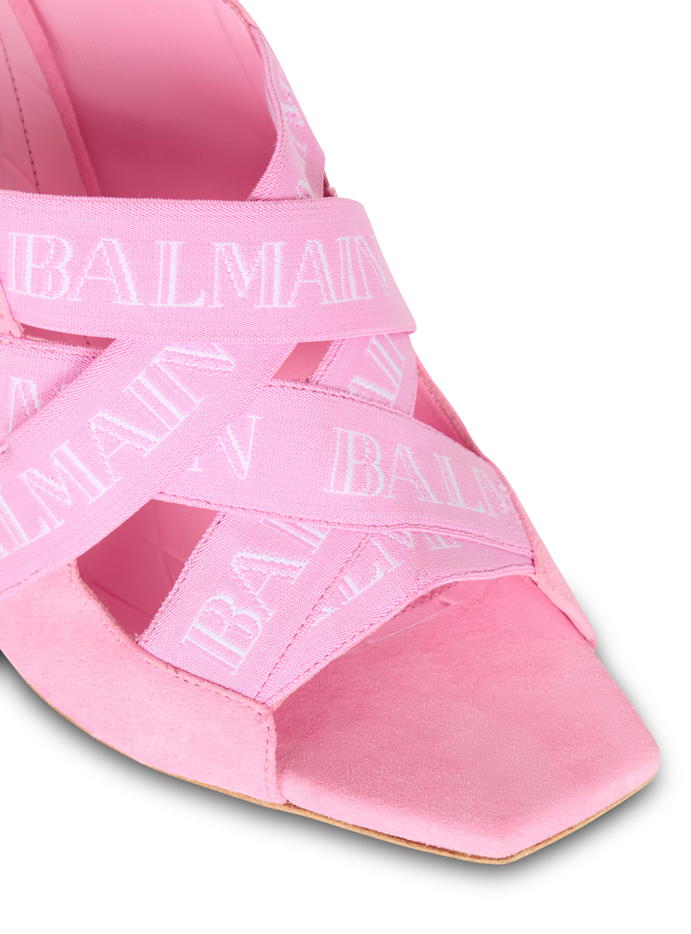 Ruby mules with Vintage Balmain straps - 5