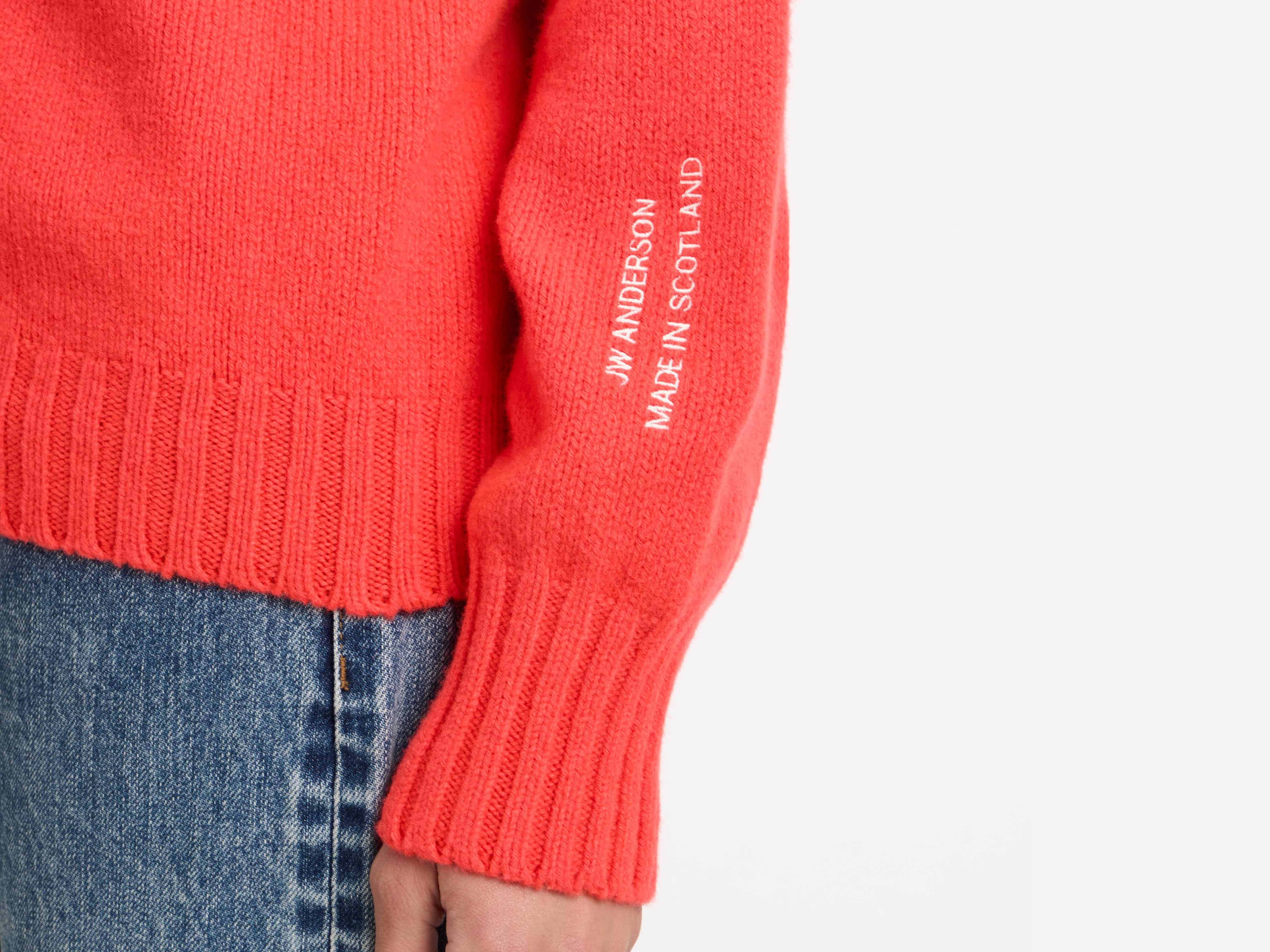 TURTLENECK JUMPER IN NEON ORANGE - 6