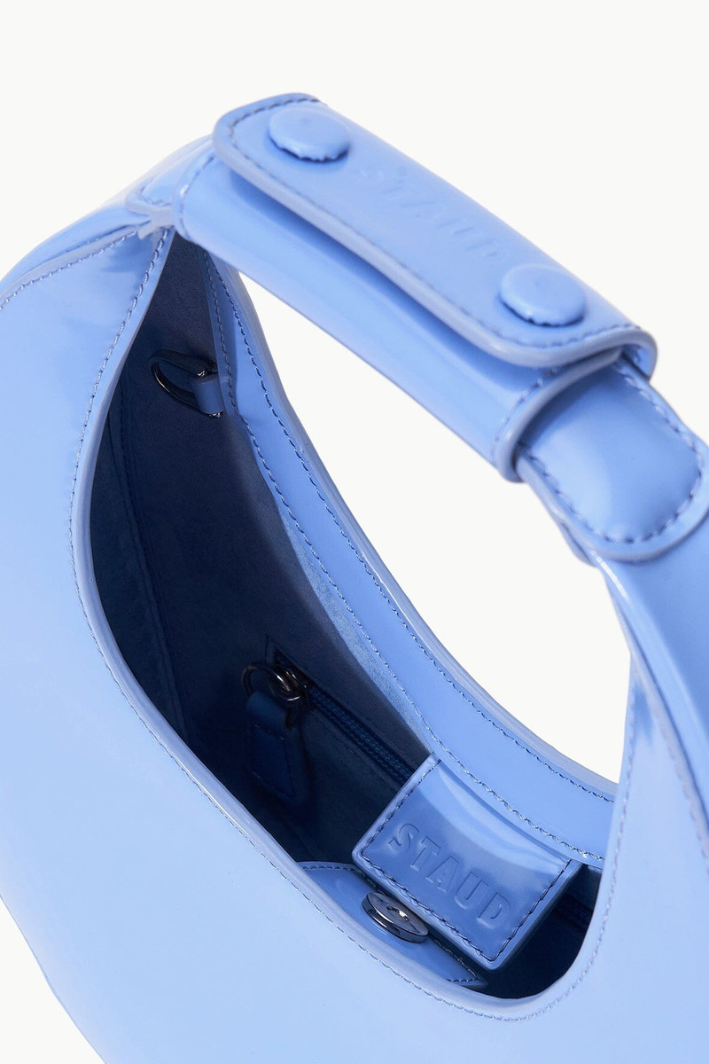 STAUD MINI MOON BAG BLUE HYDRANGEA 6