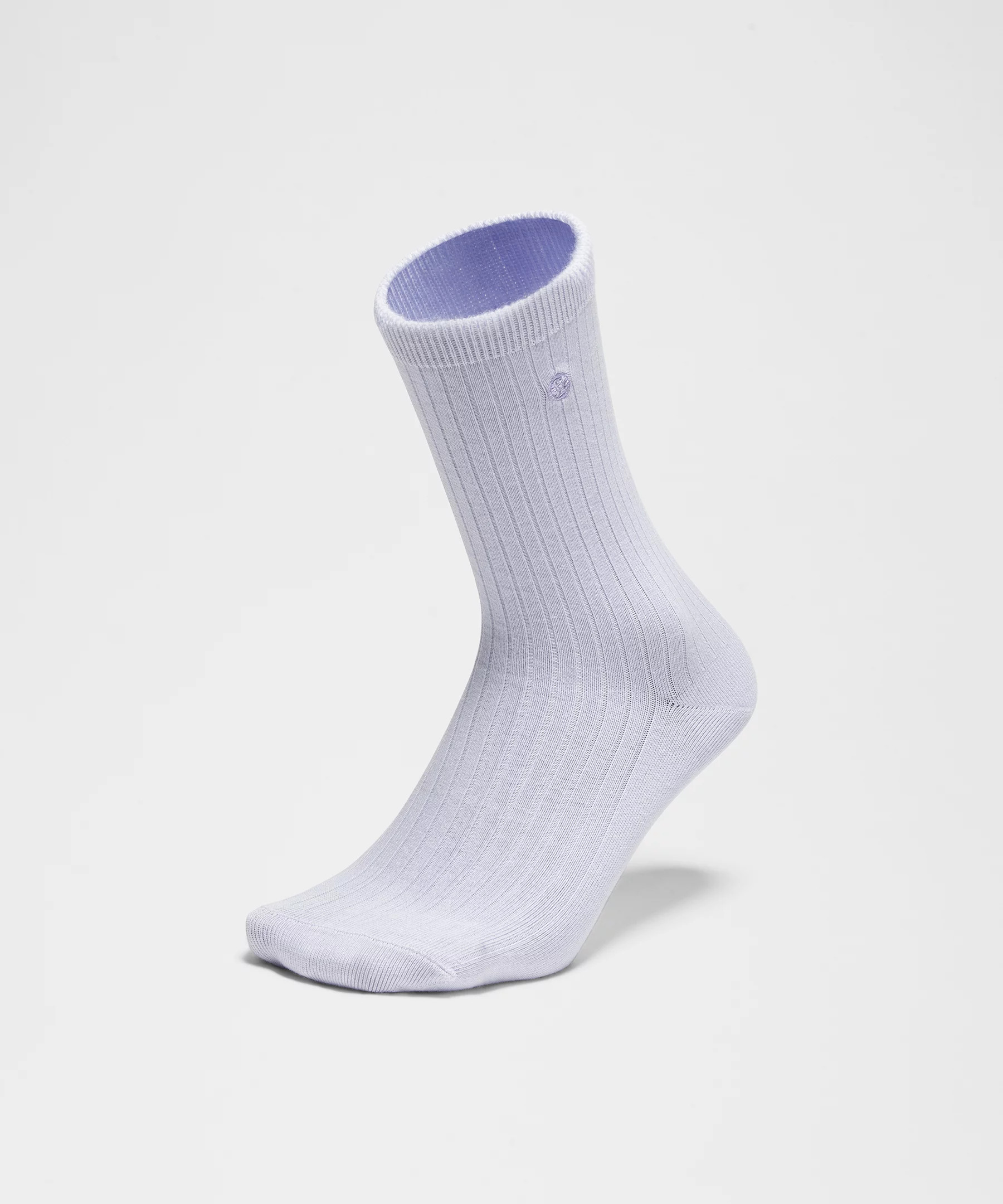 Unisex Ribbed Cotton-Blend Crew Socks - 3