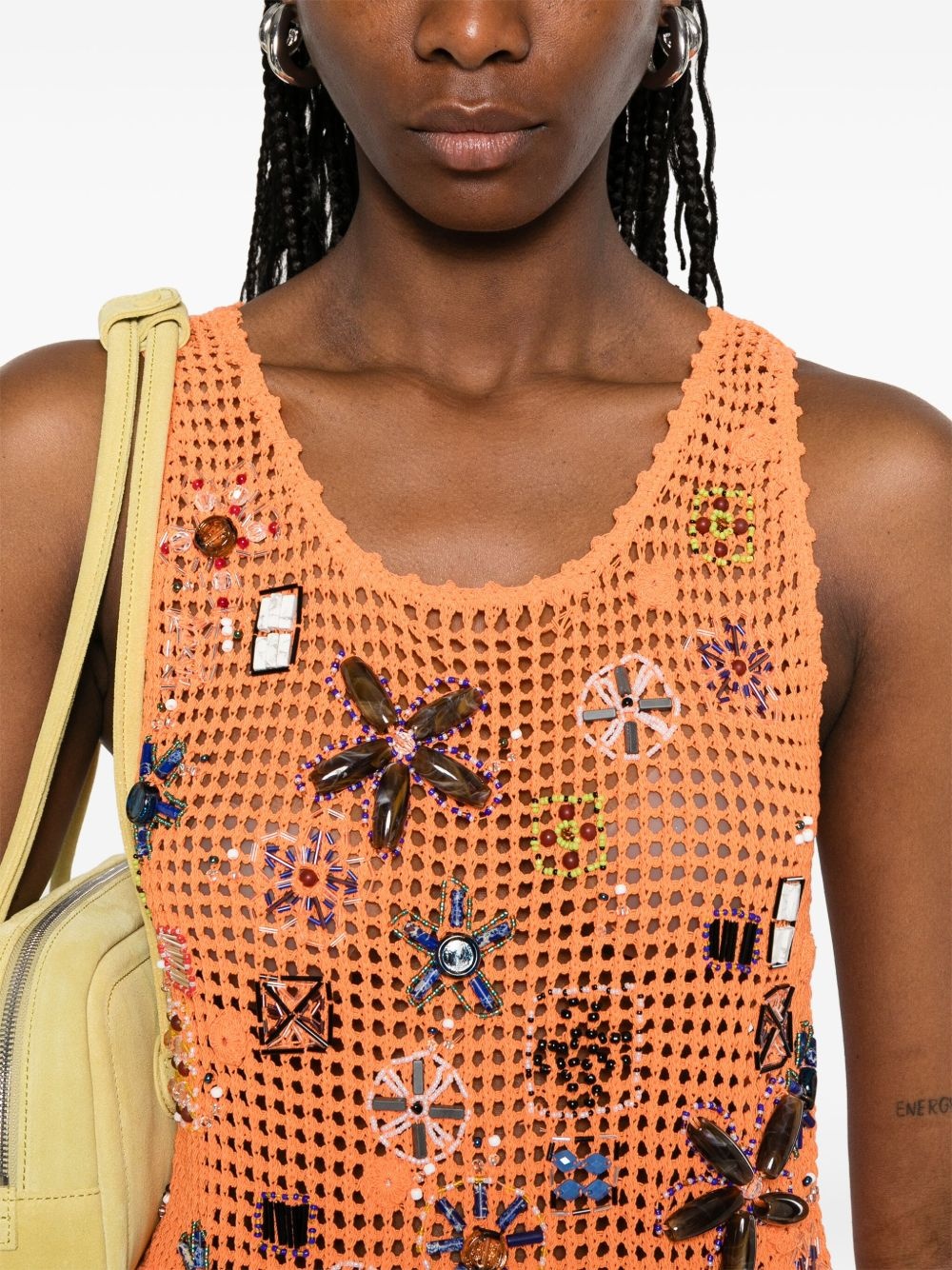 embellished crochet top - 5