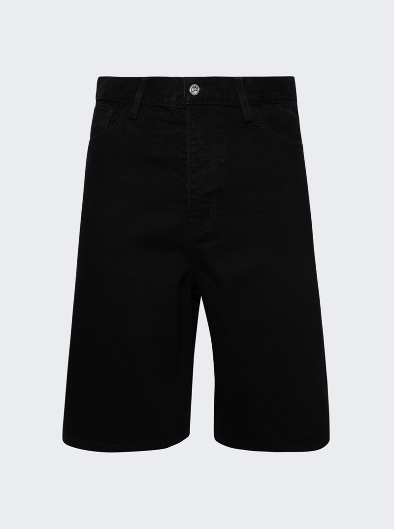 Denim Baggy Carpenter Shorts Black 1