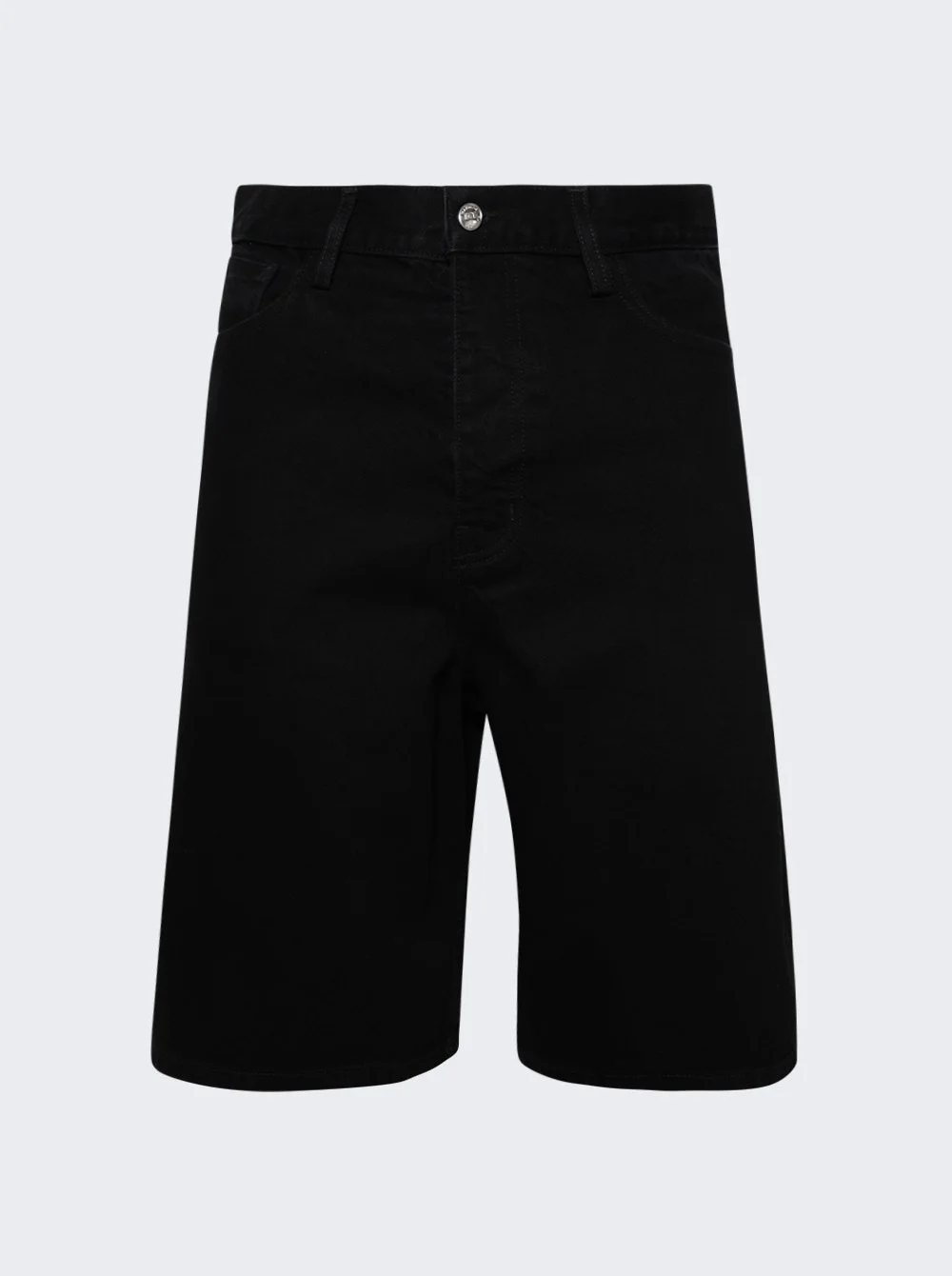 Denim Baggy Carpenter Shorts Black - 1