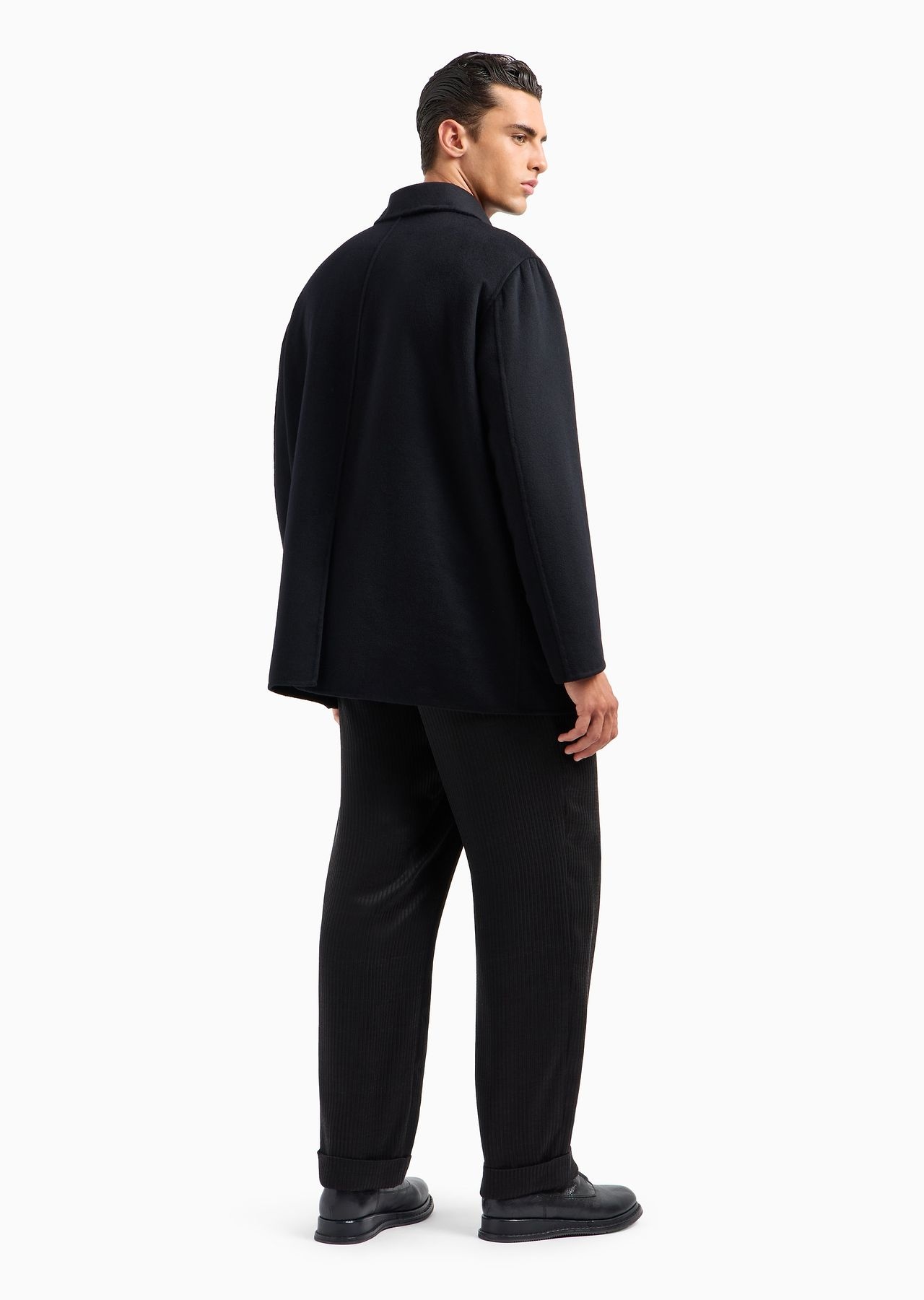 Pea coat in double cashmere cloth - 3