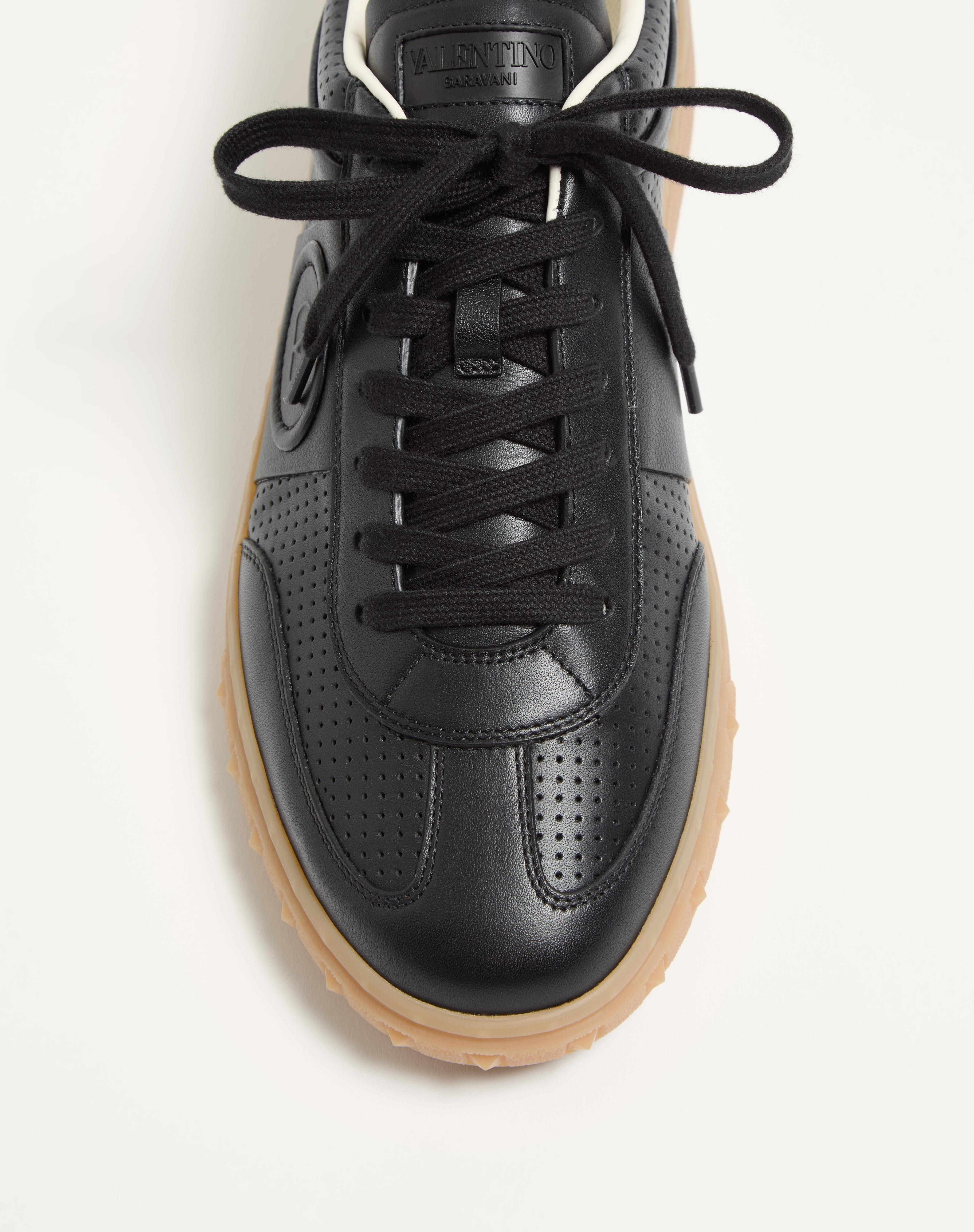 UPVILLAGE LOW-TOP SNEAKER IN PERFORATED NAPPA LEATHER - 8