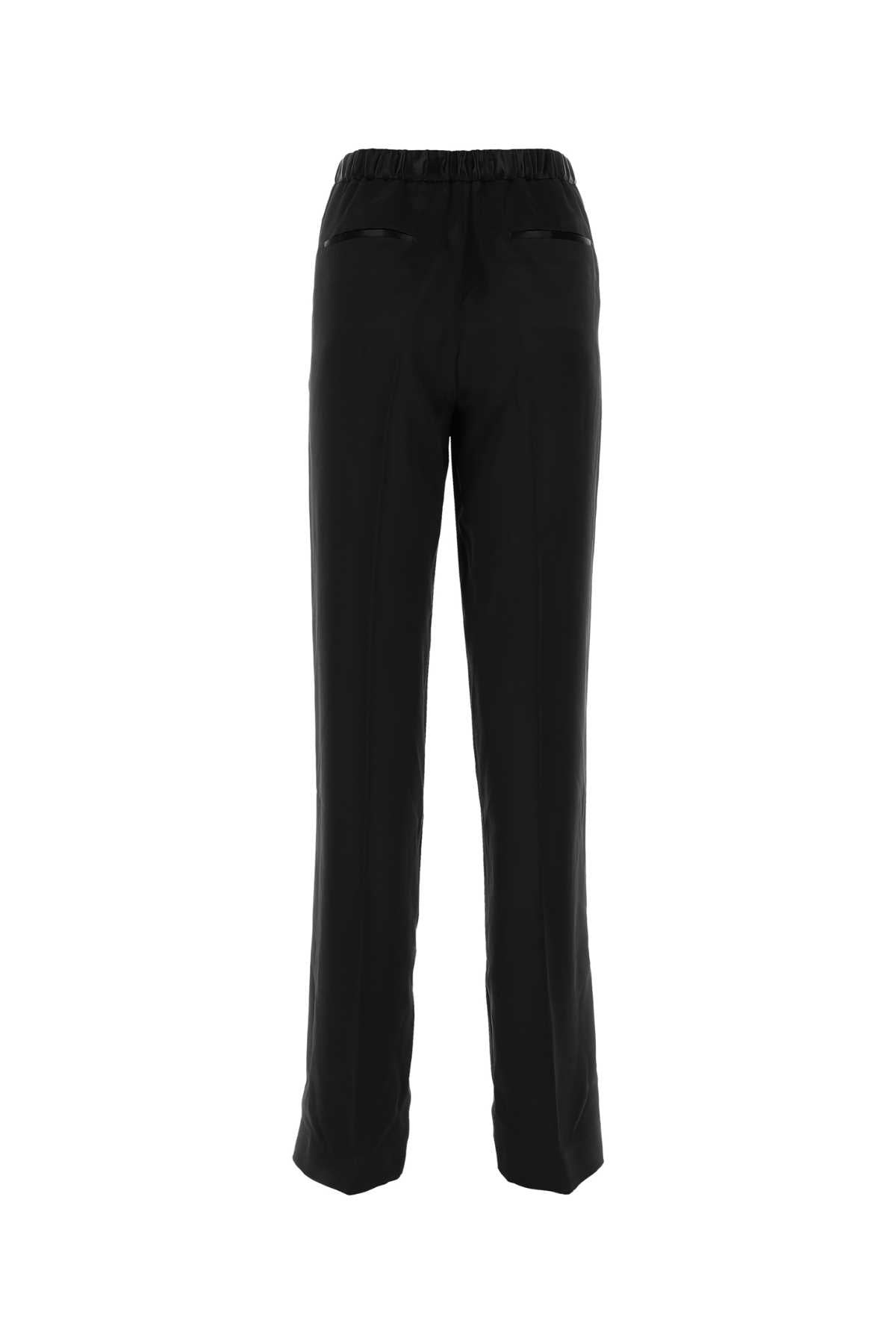 Jil Sander Women Black Satin Pant - 2