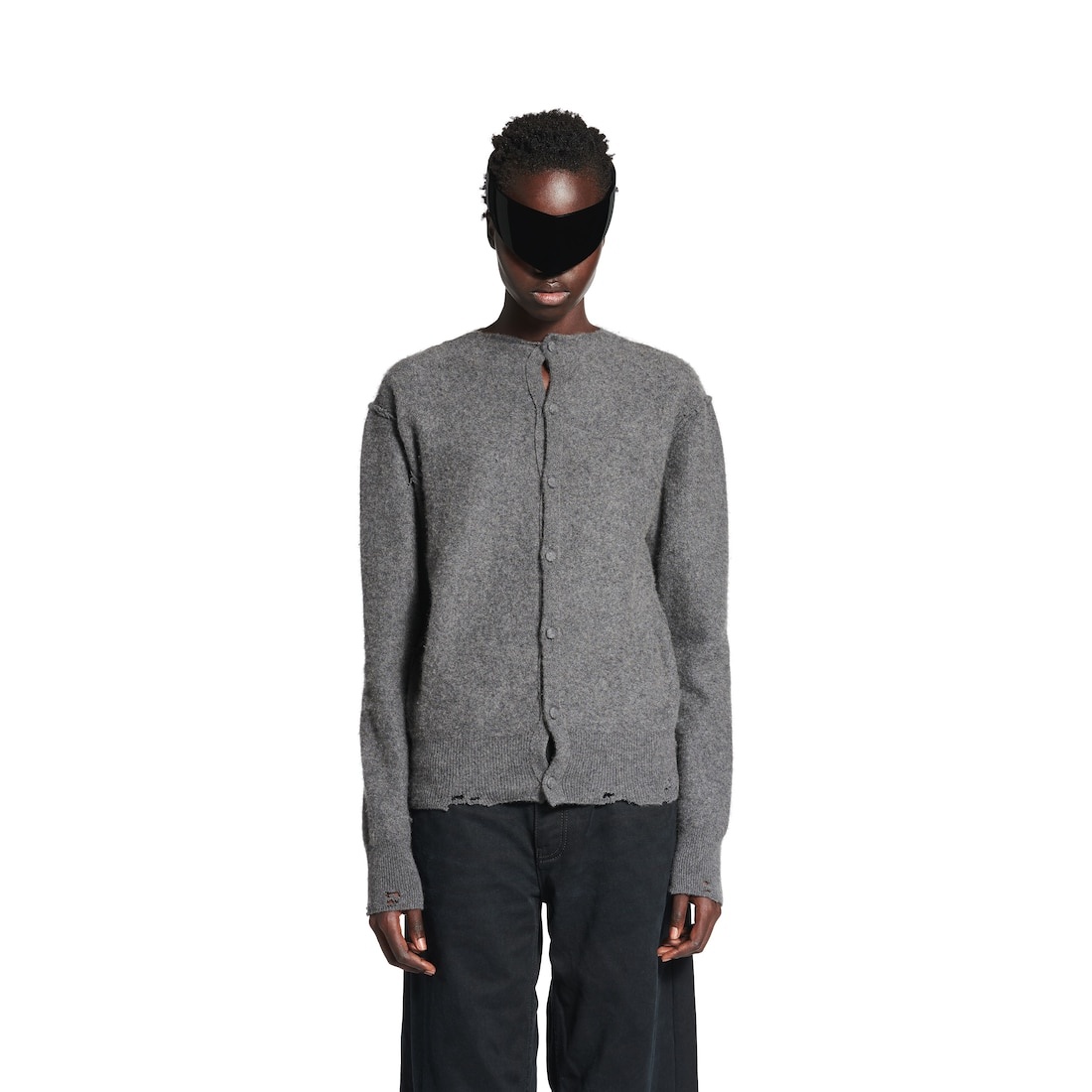 Women's Inside-out Cardigan in Grey - 5