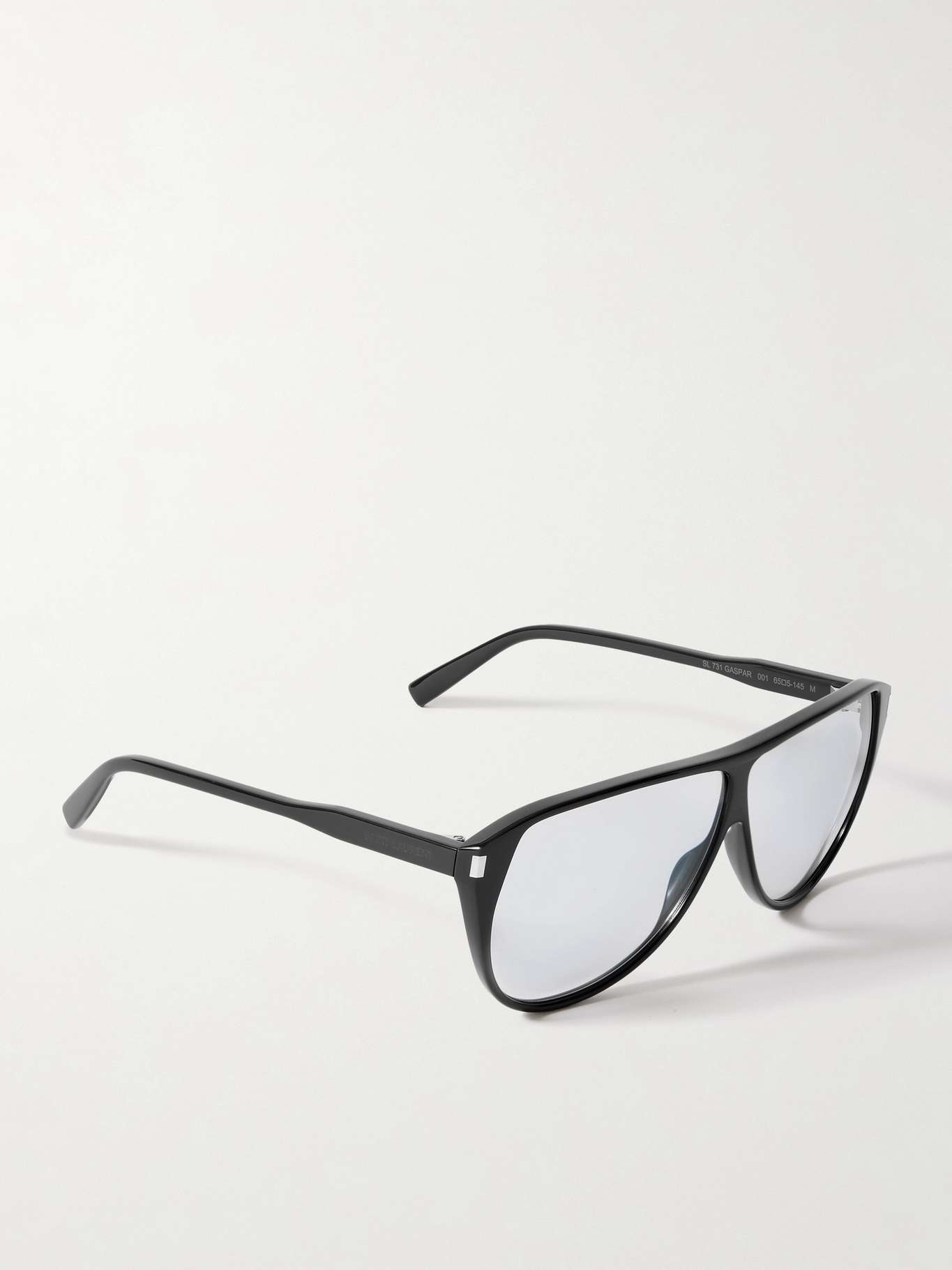Aviator-style acetate sunglasses Black - 3