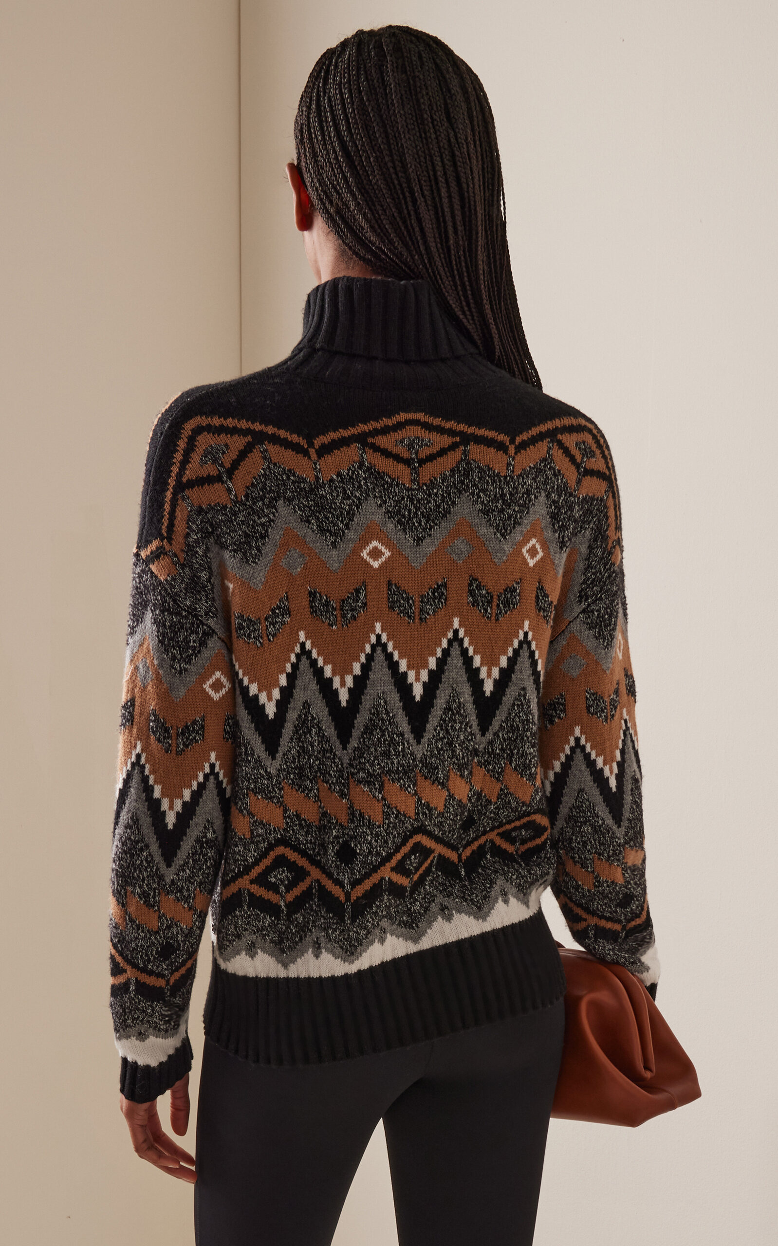Raegan Knit Turtleneck Sweater black - 4