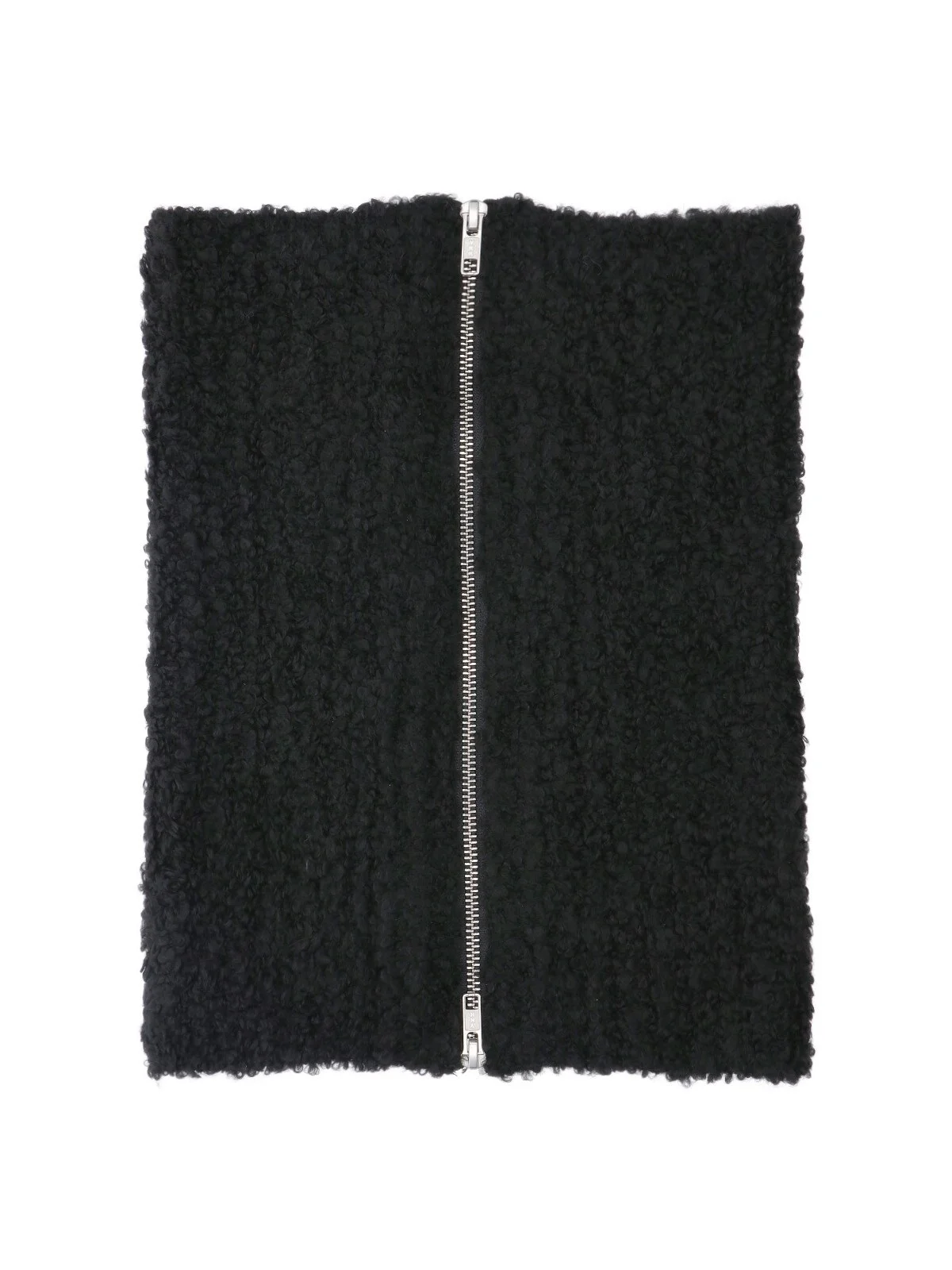 ZIP NECK WARMER IN WOOL BLEND - 1