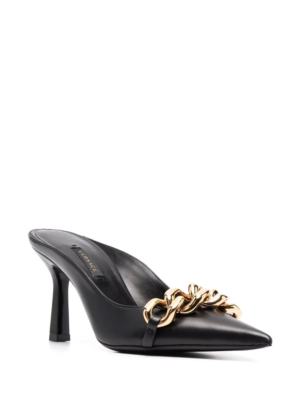 Medusa chain-trim backless mules - 2