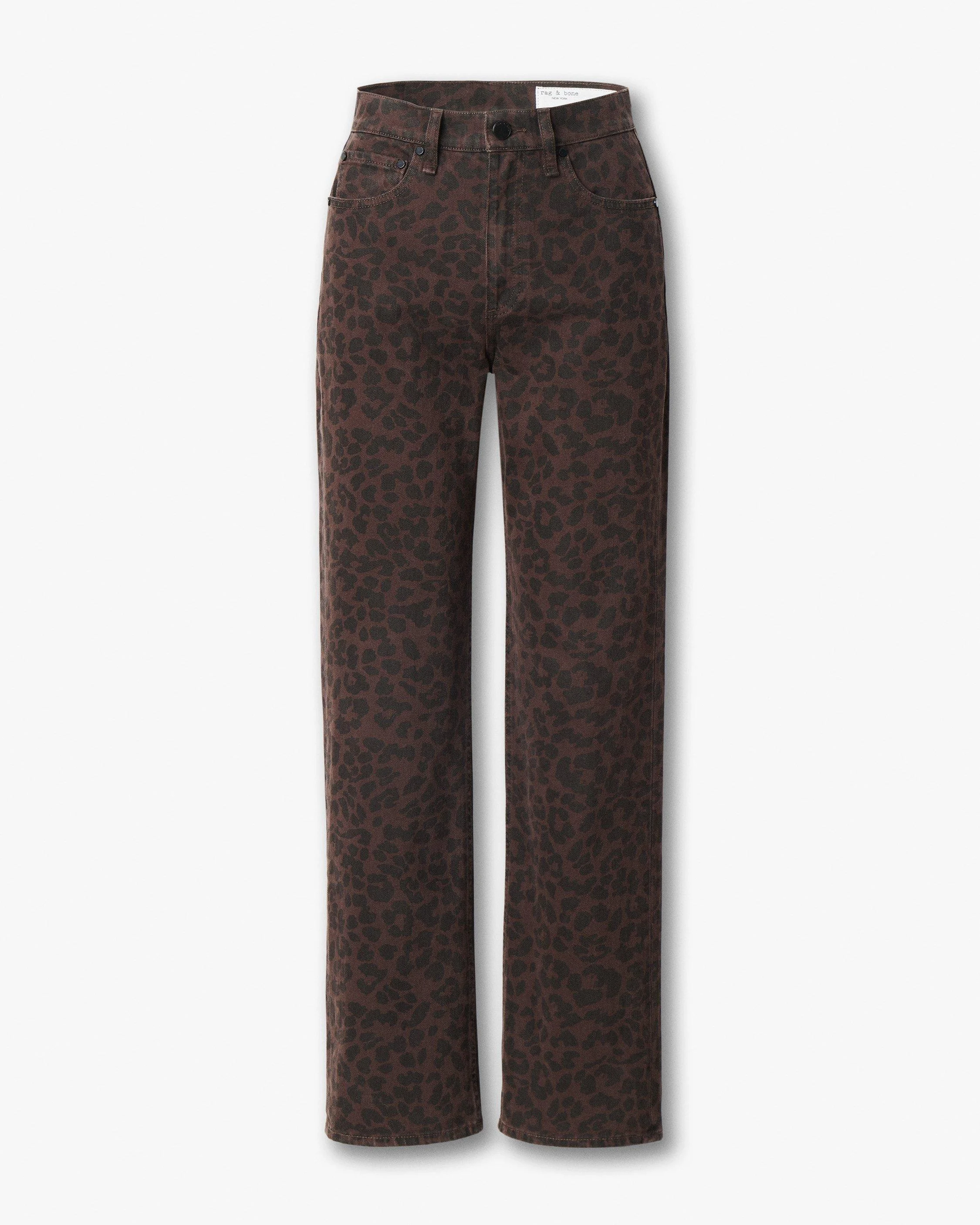 Shea Relaxed Straight Jeans
Lightweight Rigid in Espresso Leopard - 1