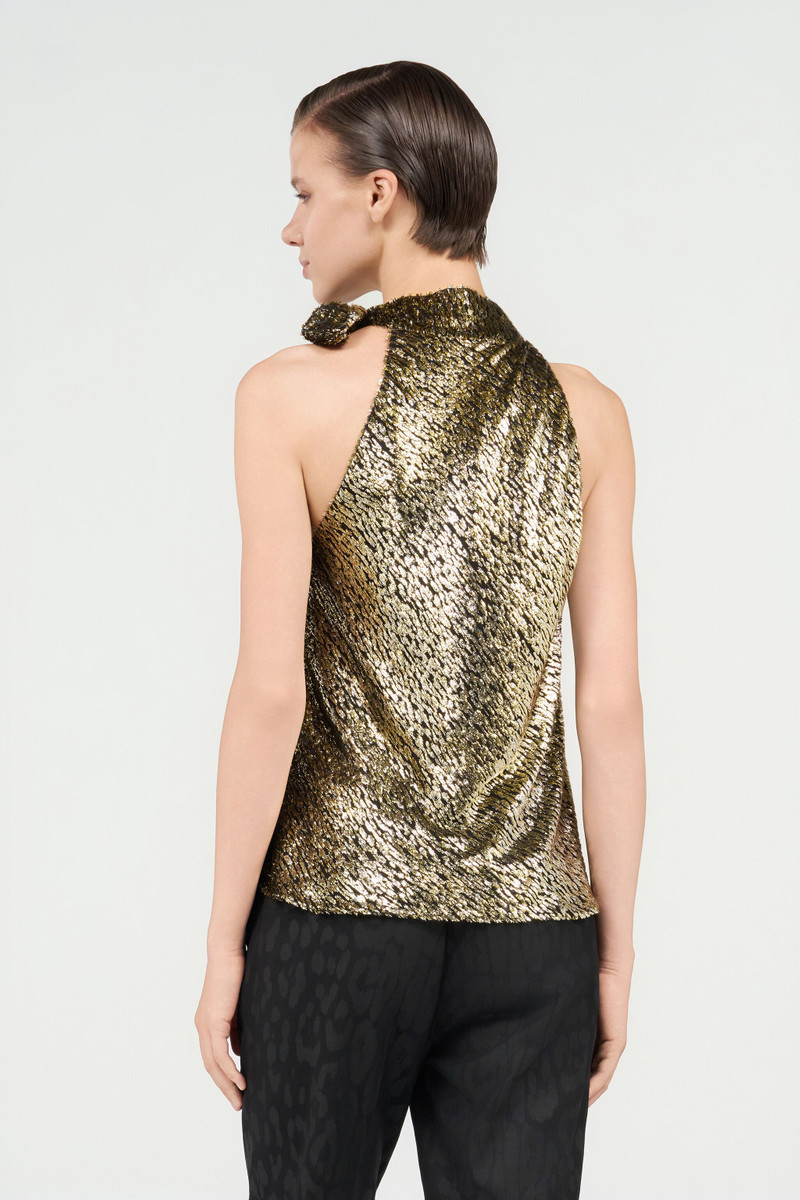 Fil Coupé Top With Leopard Motif 4