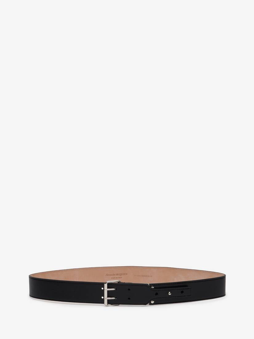 Men's Military Belt in Black - 1